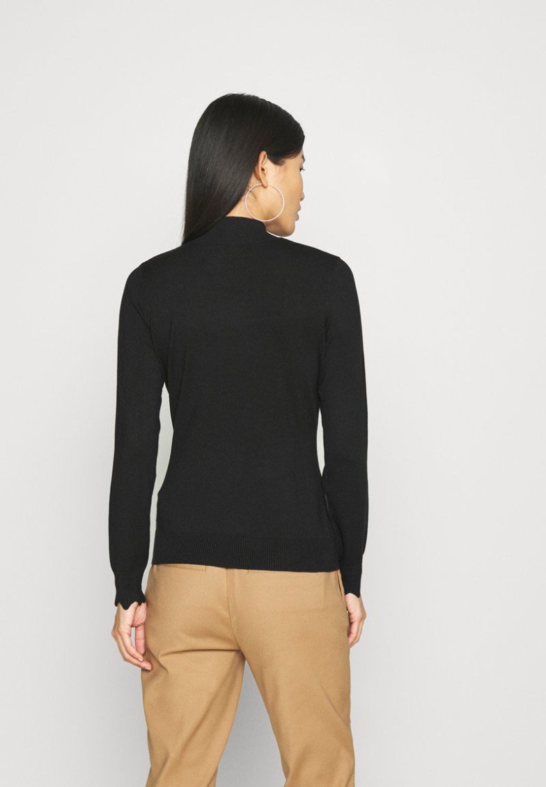 Outlet Anna Field SCALLOP DETAIL JUMPER – Jersey De Punto – Black, Mujer L