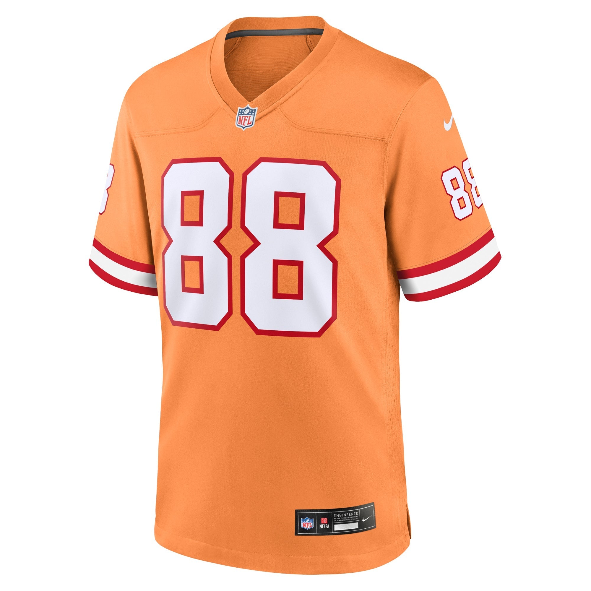 Men's Nike Cade Otton Orange Tampa Bay Buccaneers Throwback Game Jersey