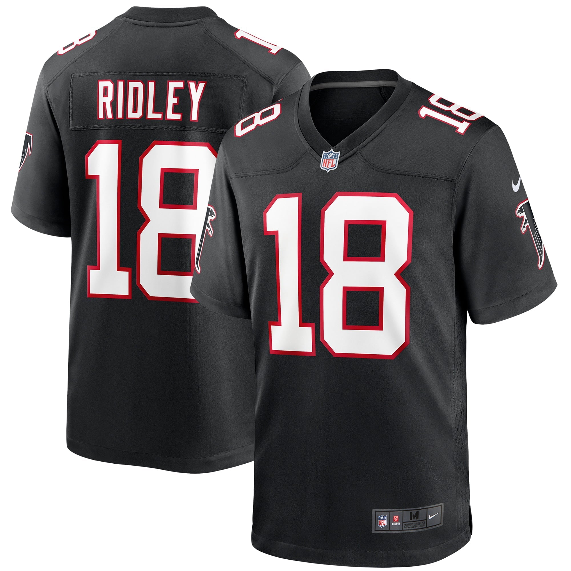 Men's Nike Calvin Ridley Black Atlanta Falcons Throwback Game Jersey