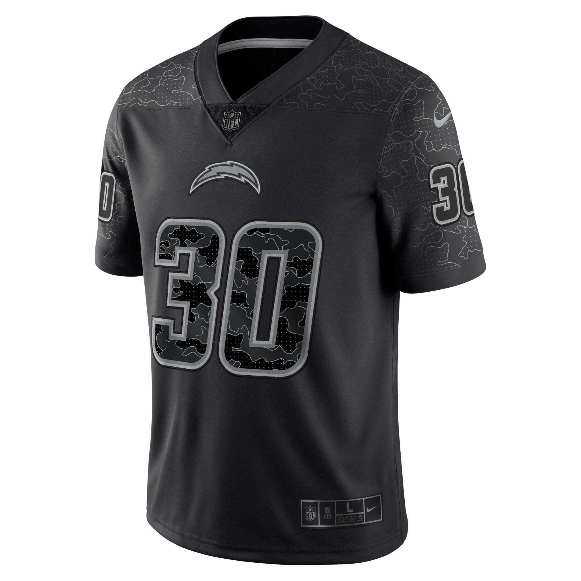Men's Nike Austin Ekeler Black Los Angeles Chargers RFLCTV Limited Jersey