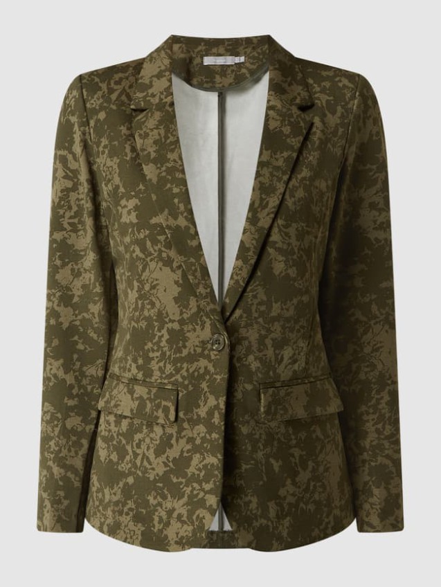 Clearance Fransa Blazer Aus Jersey Modell ‘Blenda’ – Olivgrün XS