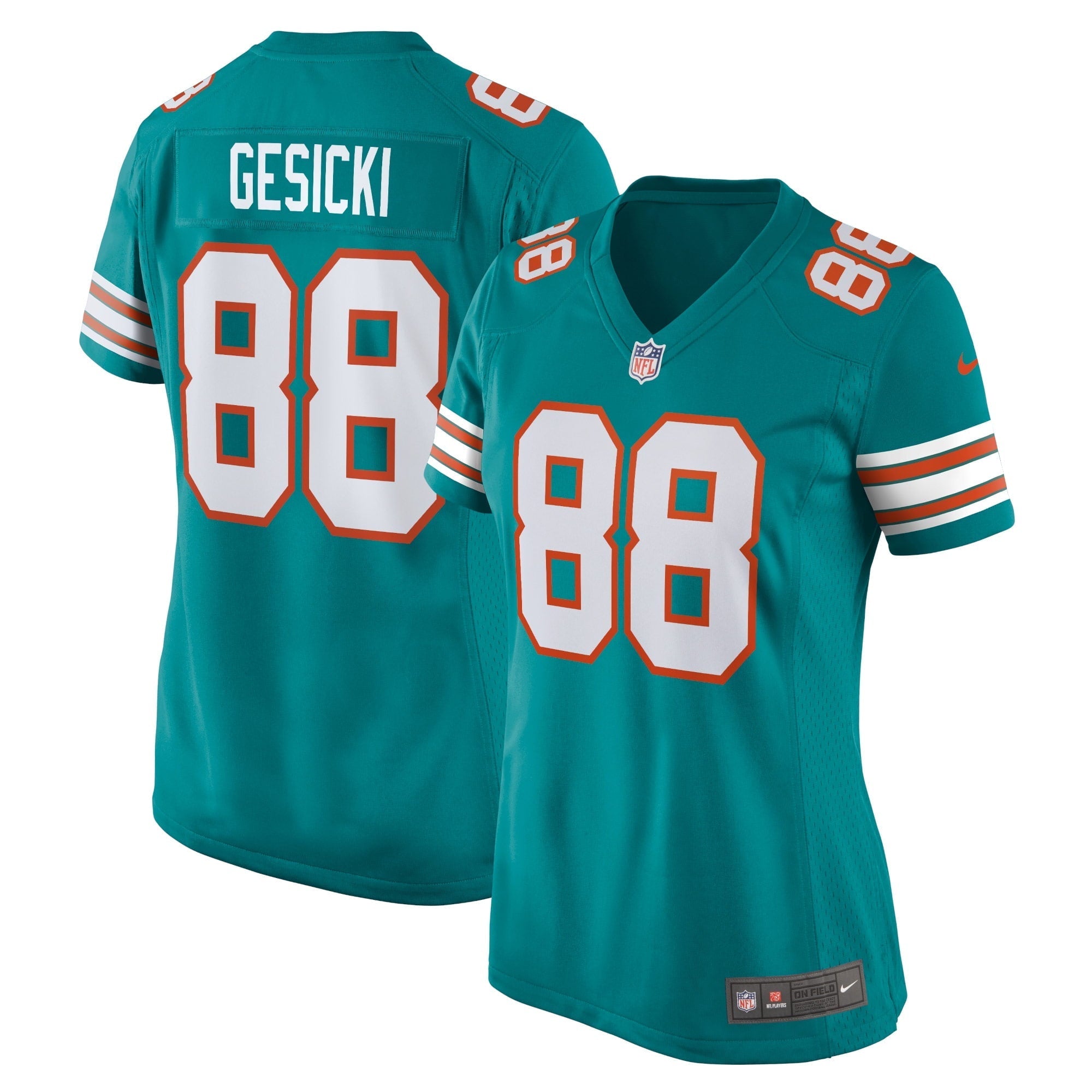 Women's Nike Mike Gesicki Aqua Miami Dolphins Alternate Game Jersey