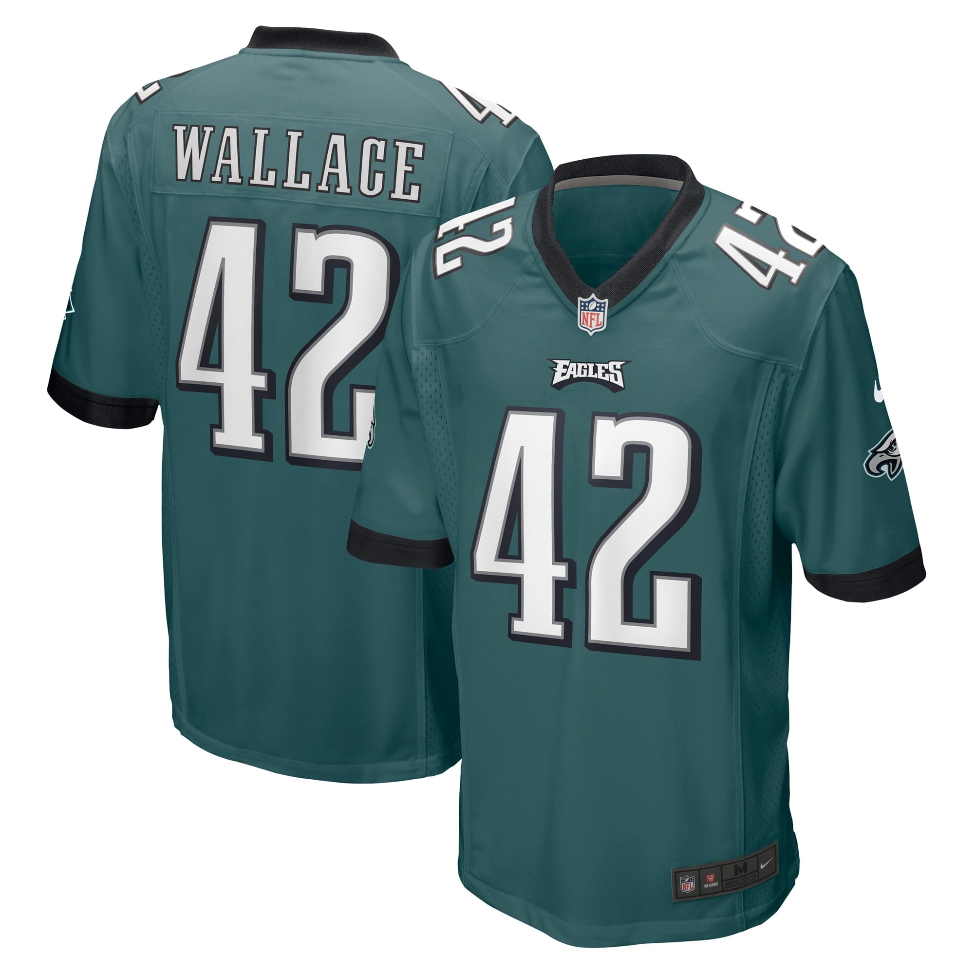 Men's Nike K'Von Wallace Midnight Green Philadelphia Eagles Game Jersey
