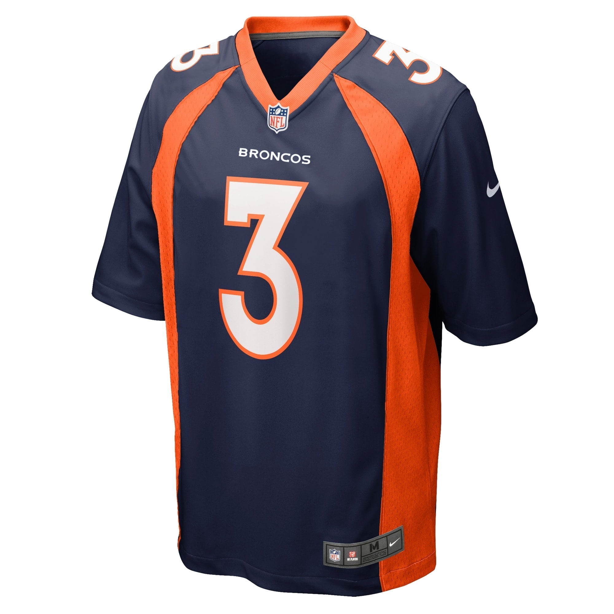 Men's Nike  Russell Wilson  Navy Denver Broncos Alternate Game Jersey
