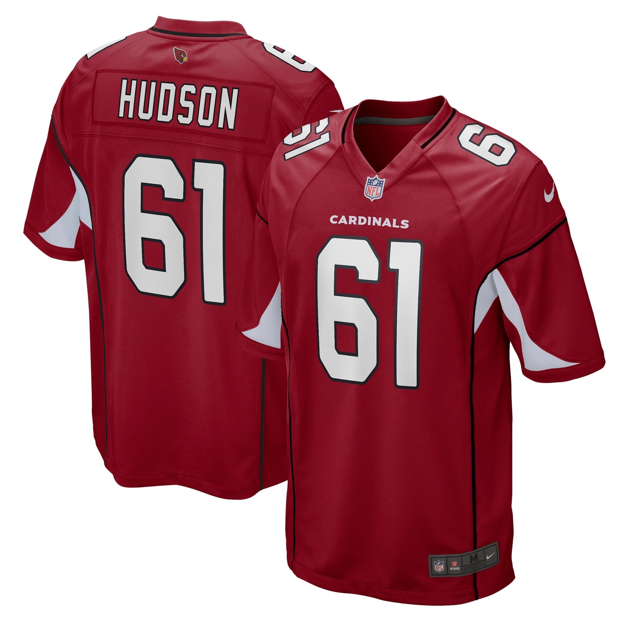 Men's Nike Rodney Hudson Cardinal Arizona Cardinals Game Jersey
