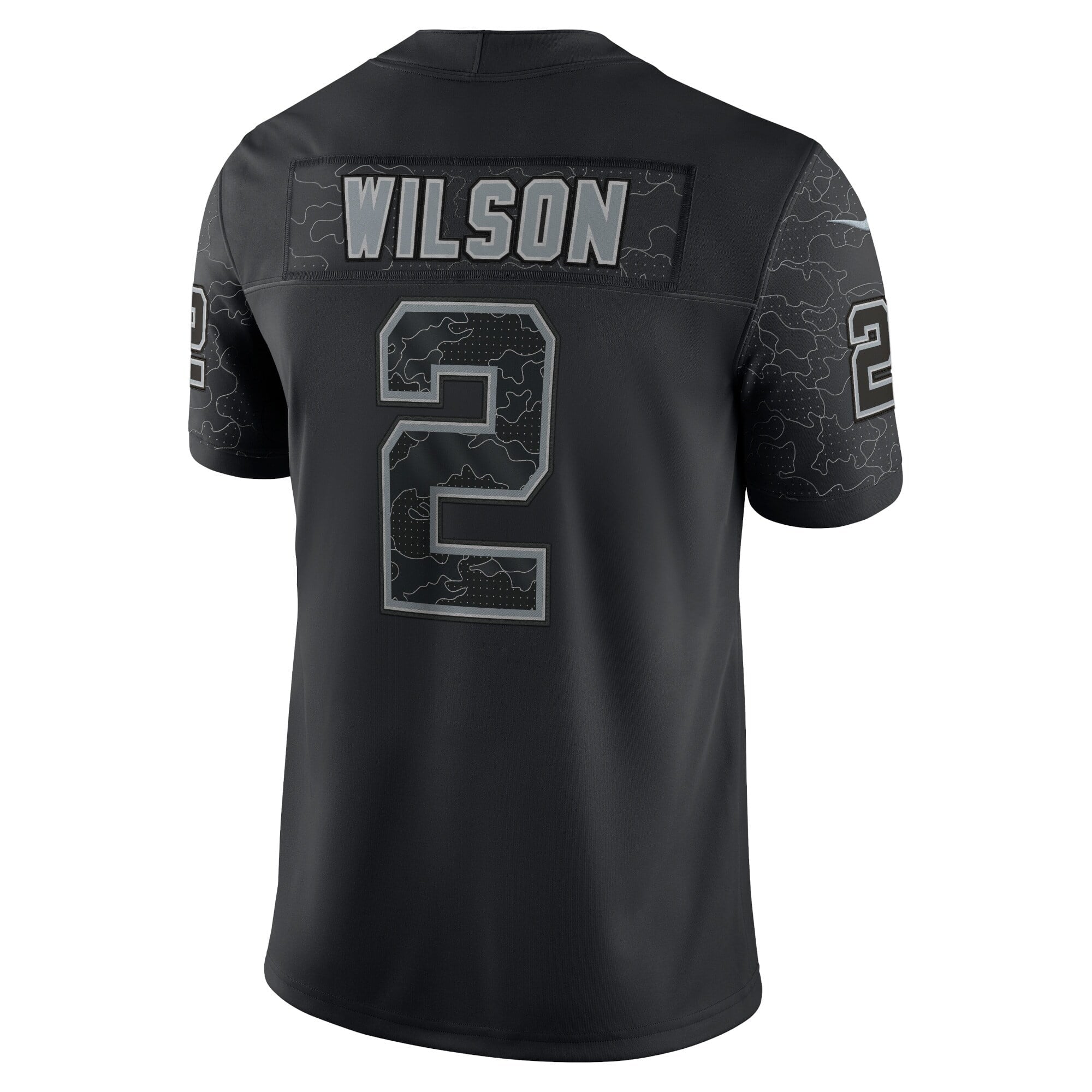 Men's Nike Zach Wilson Black New York Jets RFLCTV Limited Jersey