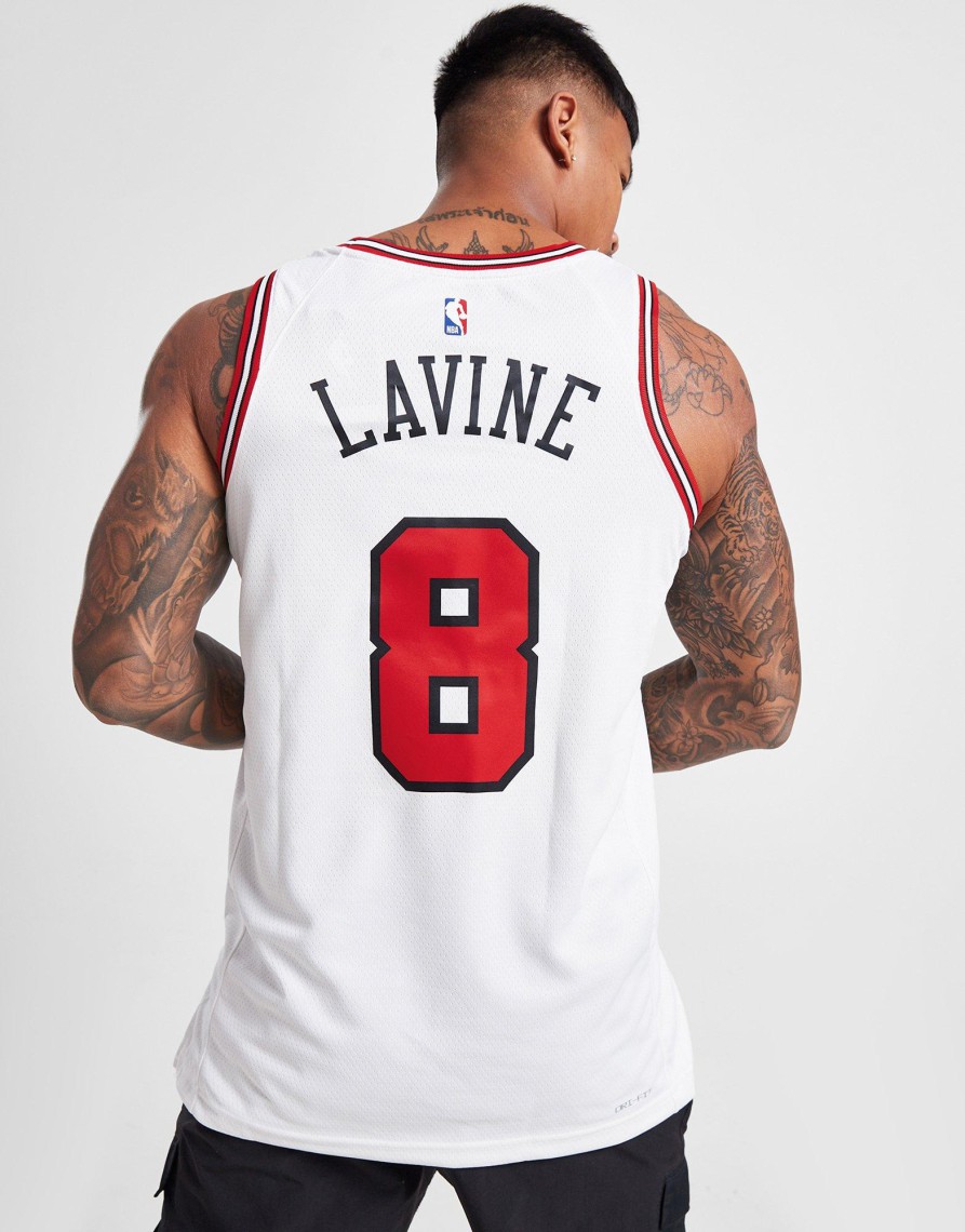 Sale Nike NBA Chicago Bulls Lavine #8 Swingman Jersey Hvid XS