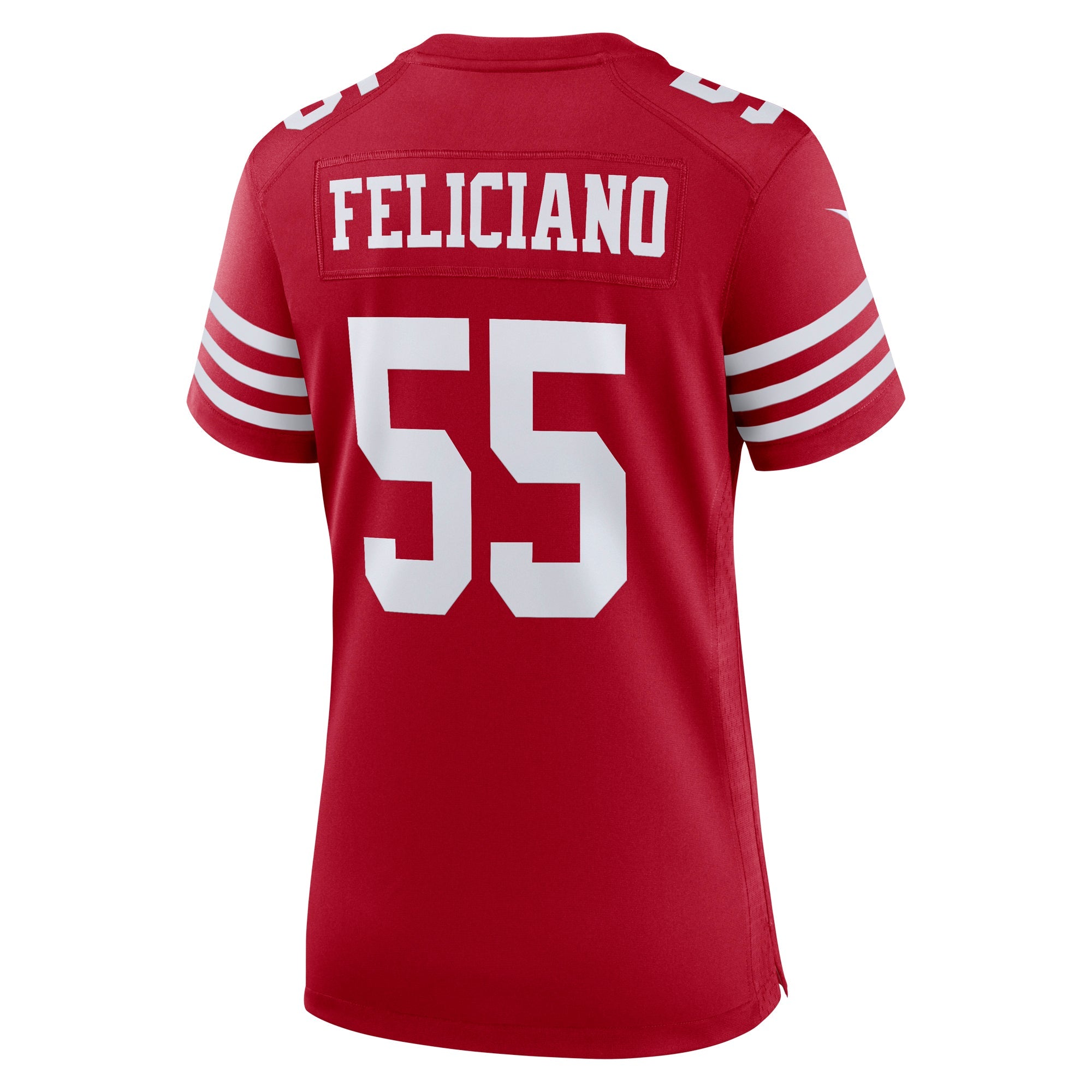 Women's Nike Jon Feliciano Scarlet San Francisco 49ers Game Player Jersey