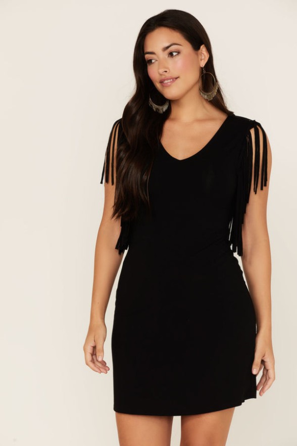 Clearance Clearance Idyllwind Countrywood Jersey Fringe Dress – Women XS