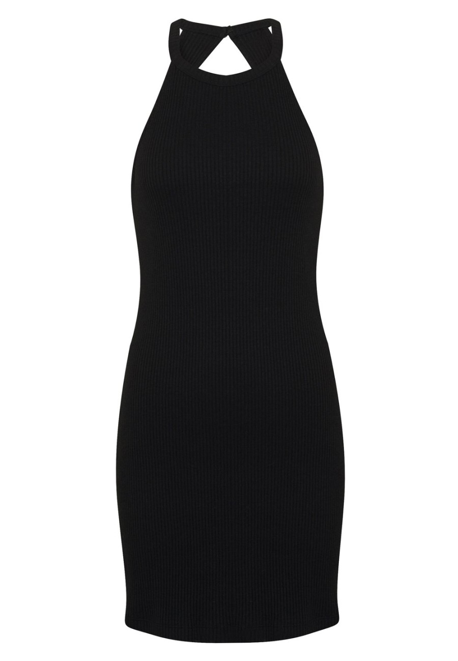 Clearance Prix Ourlé Even&Odd BODYCON DRESS – Robe en jersey robes echancrure dos femme XS