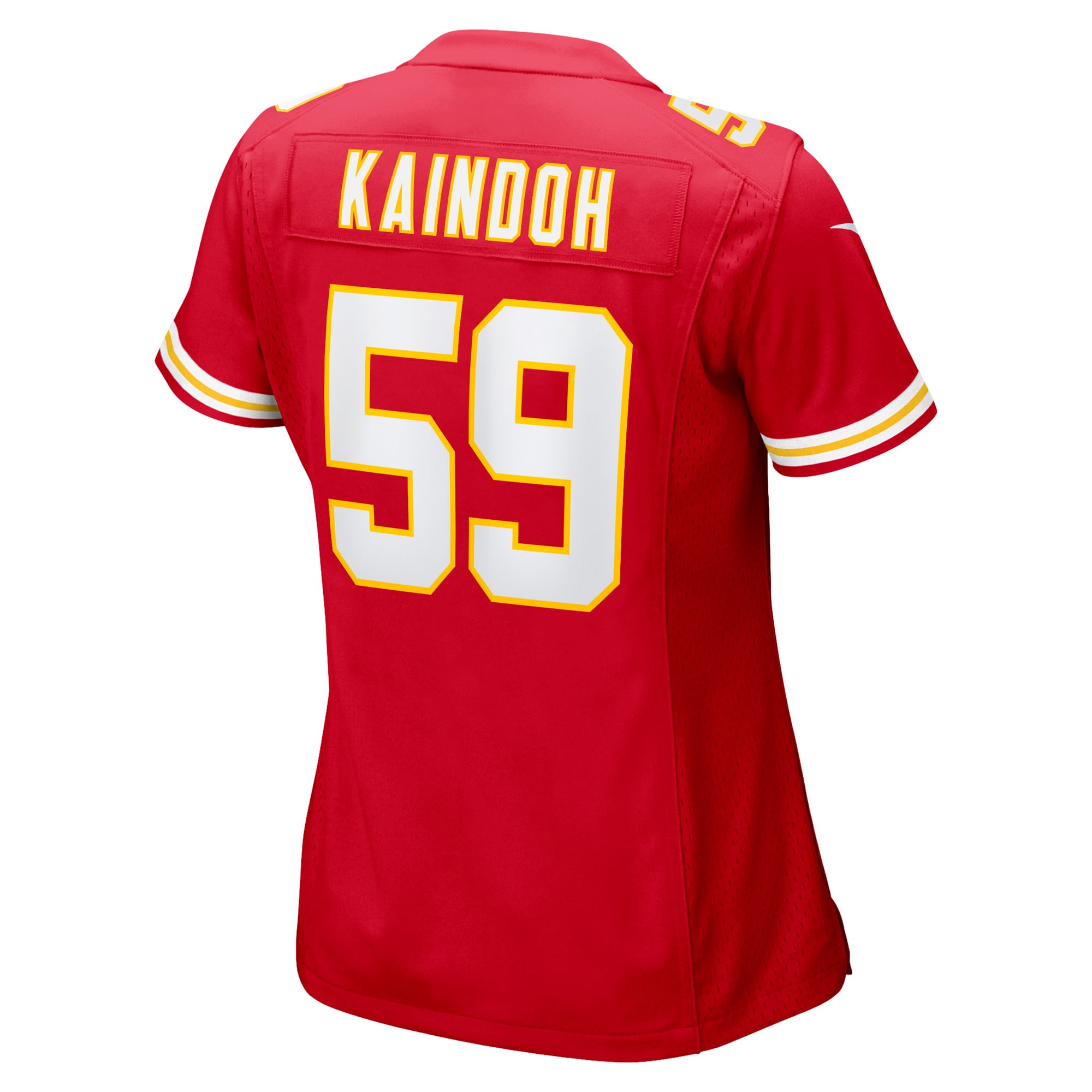 Women's Nike Joshua Kaindoh Red Kansas City Chiefs Game Jersey