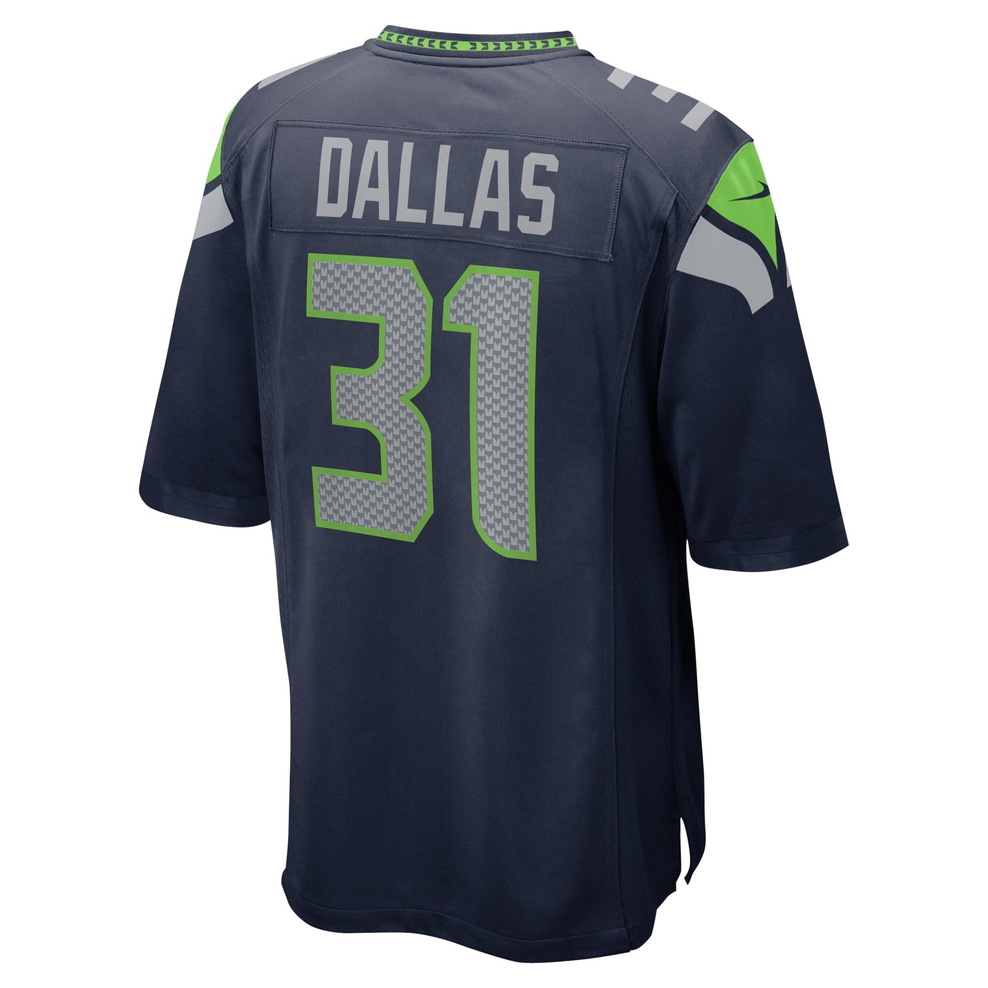Men's Nike DeeJay Dallas College Navy Seattle Seahawks Game Jersey