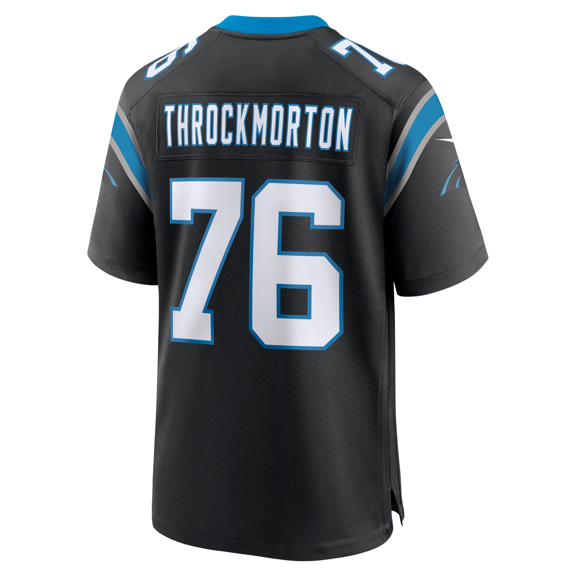 Calvin Throckmorton Carolina Panthers Nike Team Game Jersey -  Black