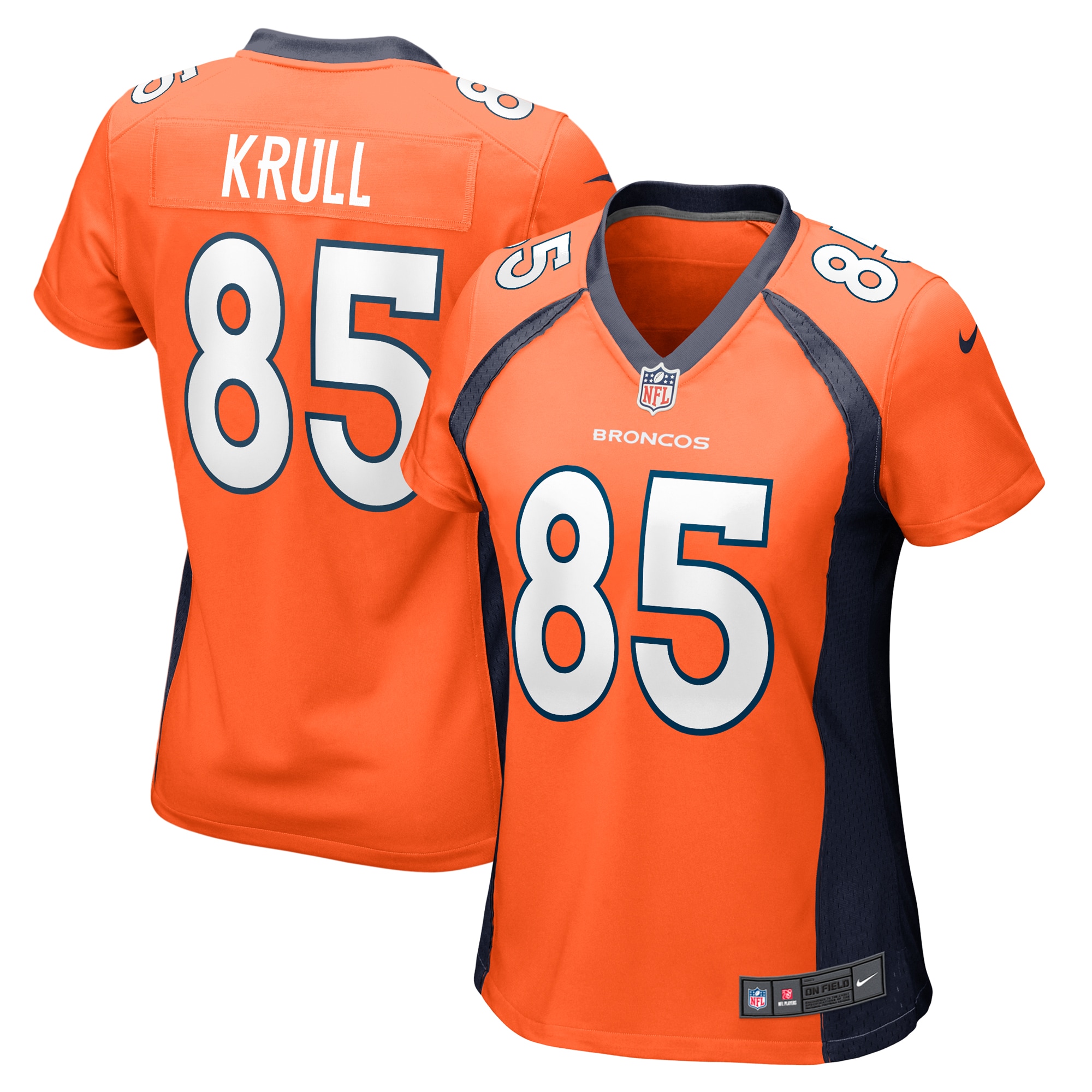 Lucas Krull Denver Broncos Nike Women's Team Game Jersey -  Orange