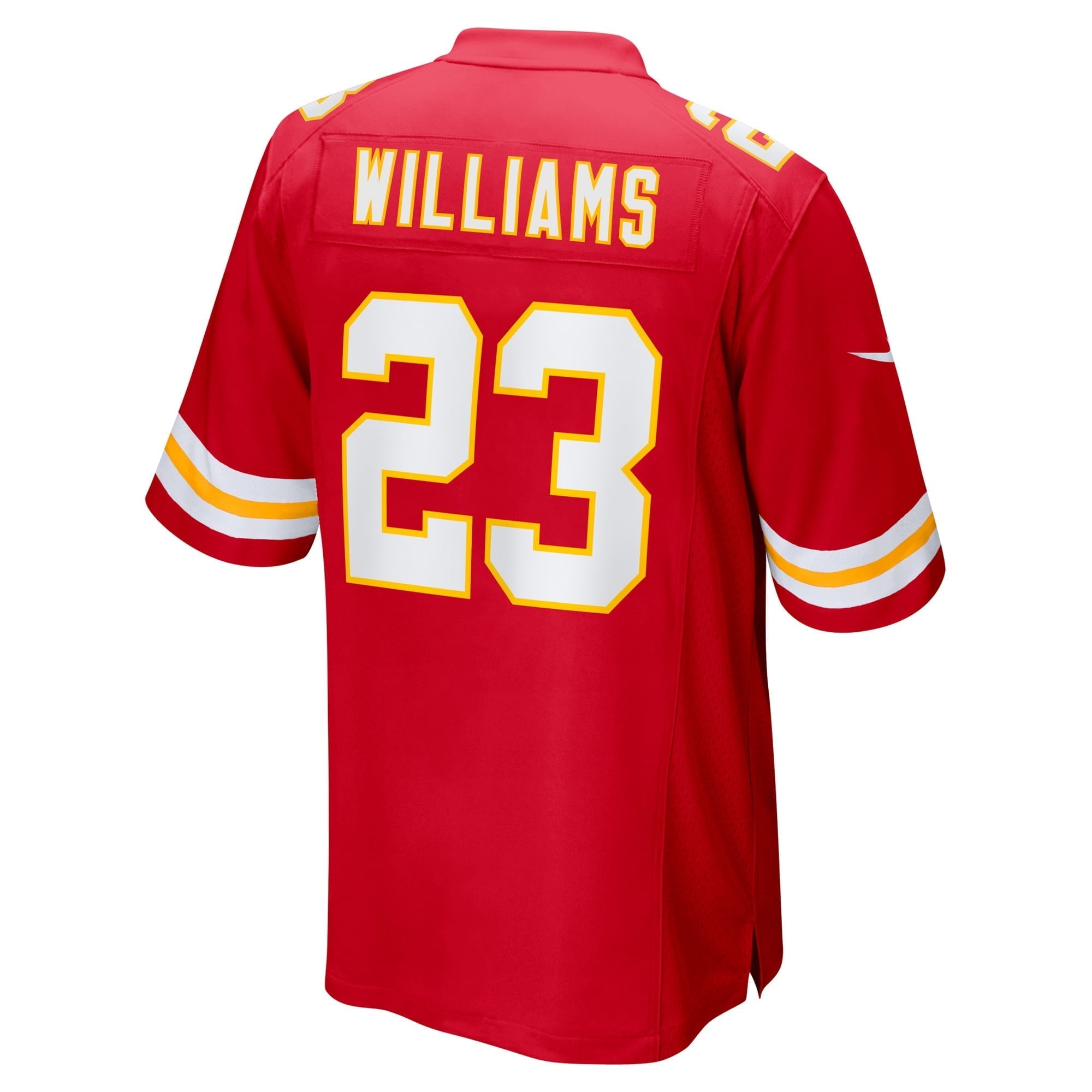 Men's Nike Joshua Williams Red Kansas City Chiefs Game Player Jersey