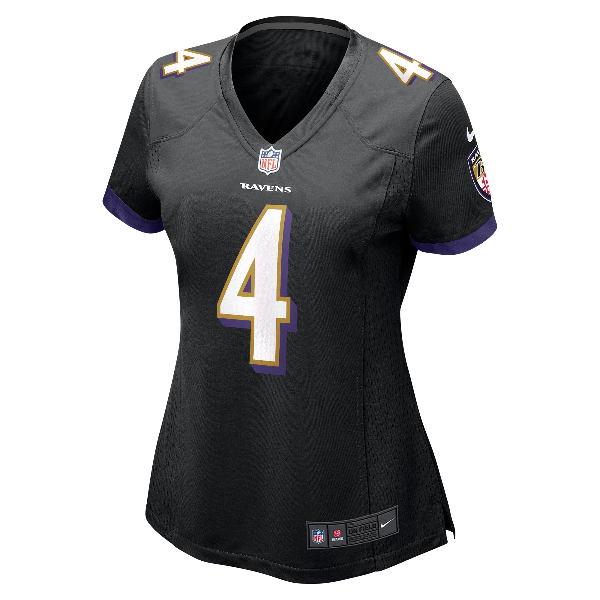 Women's Nike Zay Flowers Black Baltimore Ravens Team Game Jersey
