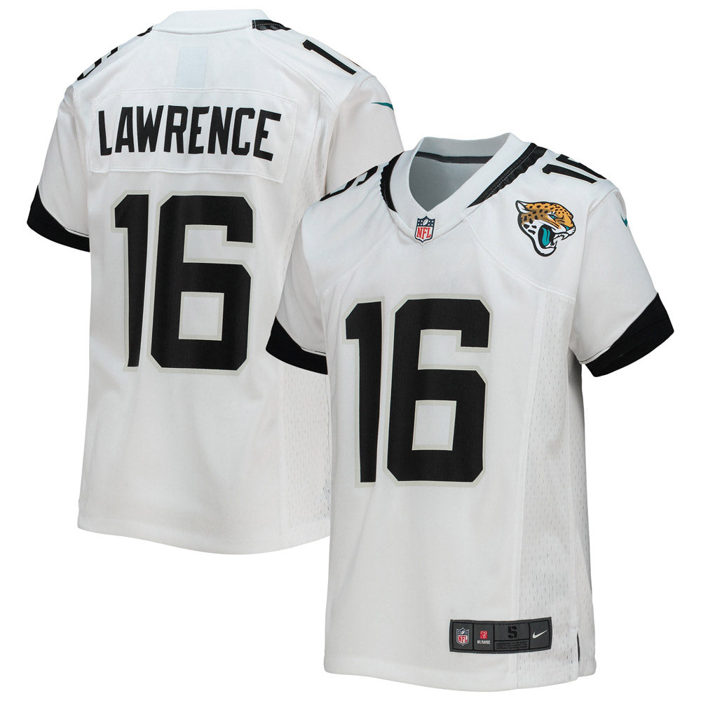 Youth Jacksonville Jaguars Trevor Lawrence Game Jersey White