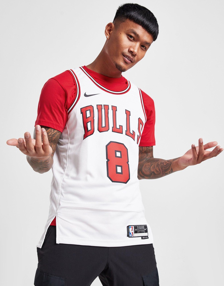 Sale Nike NBA Chicago Bulls Lavine #8 Swingman Jersey Hvid XS