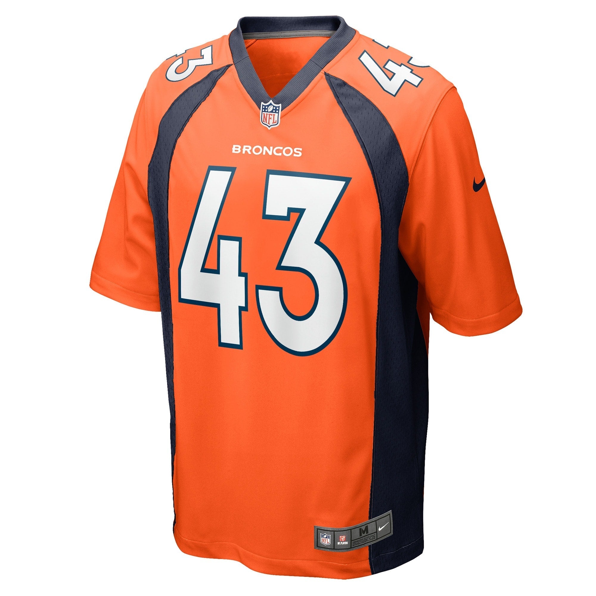 Men's Nike Kana'i Mauga Orange Denver Broncos Game Player Jersey
