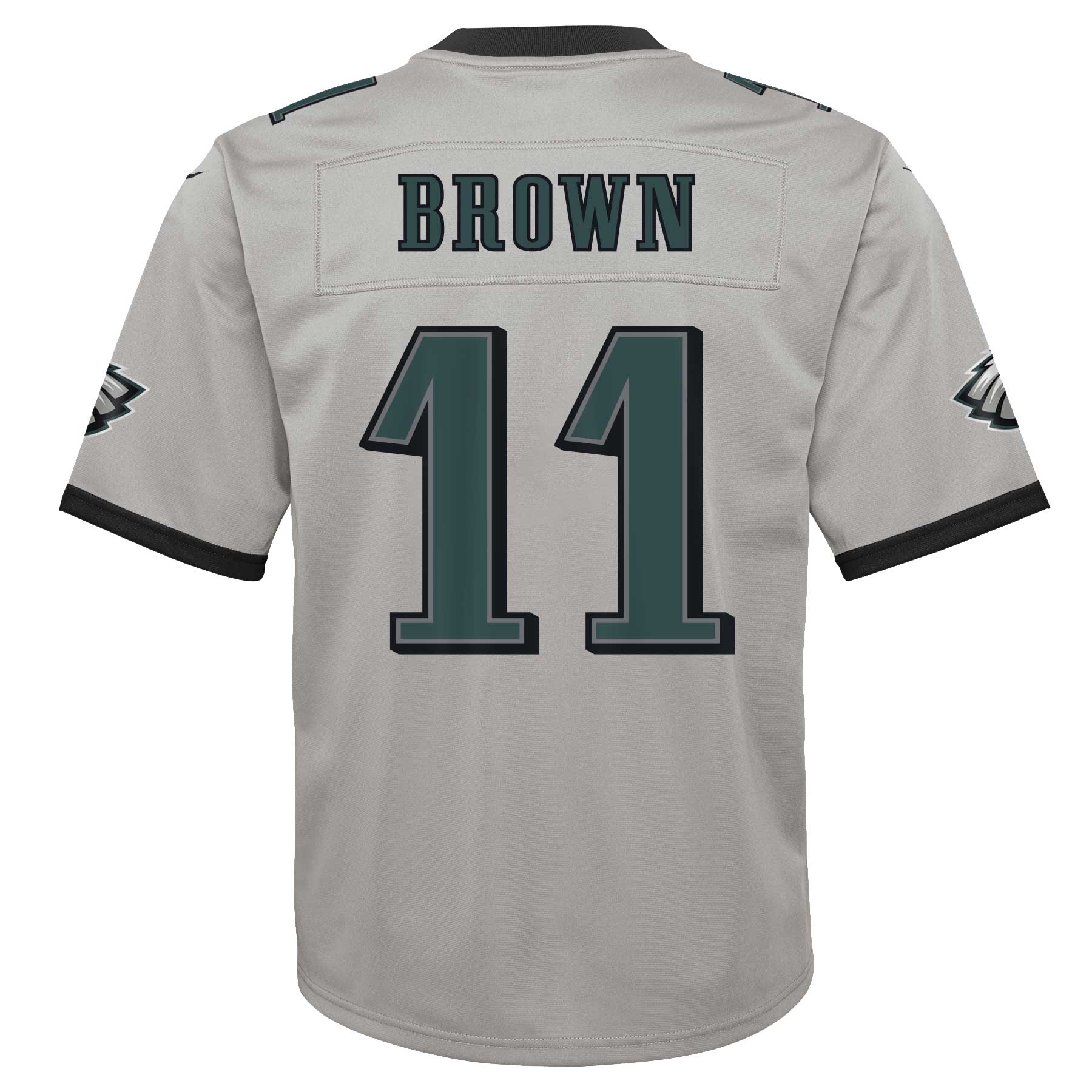 Youth Nike A.J. Brown Silver Philadelphia Eagles Inverted Game Jersey