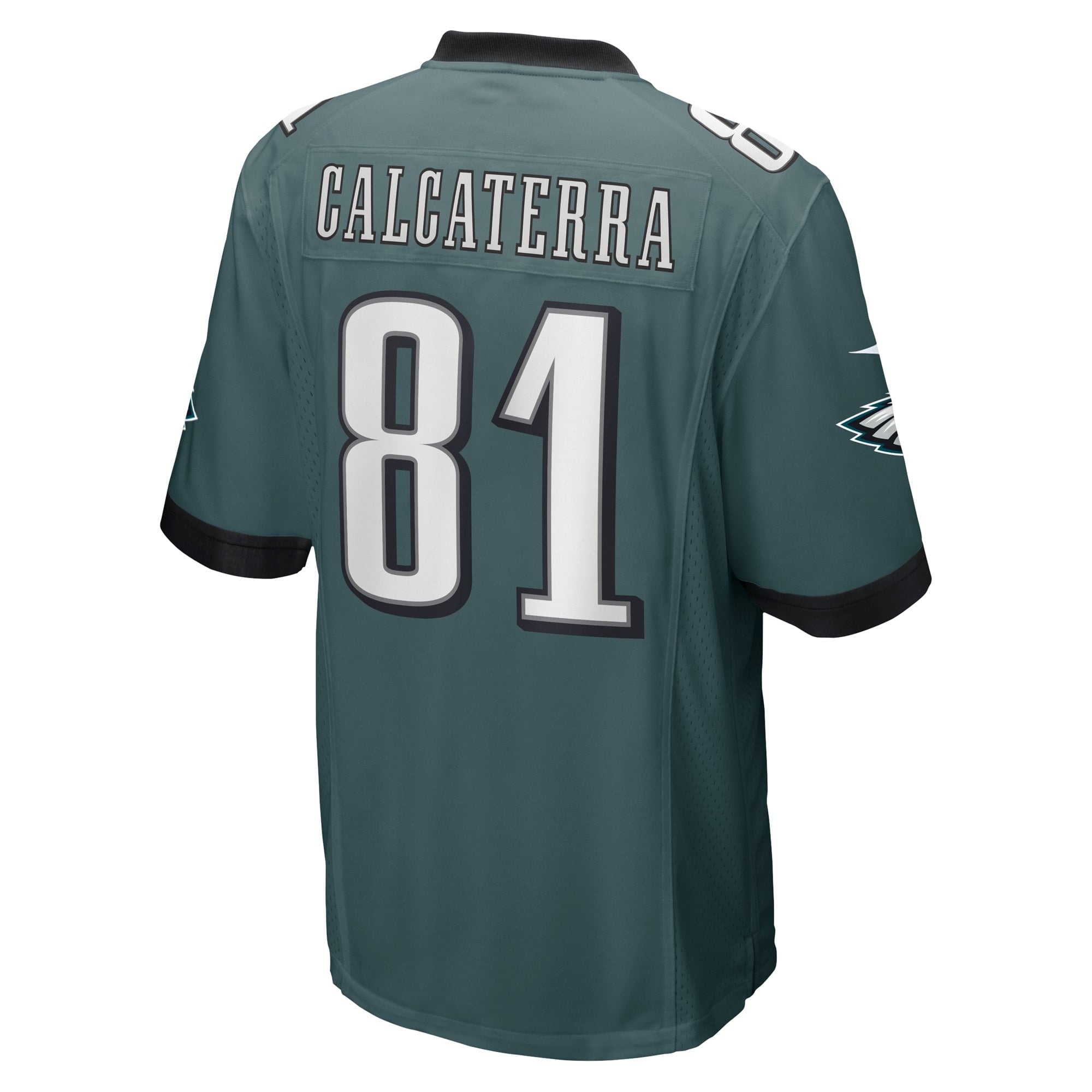 Men's Nike Grant Calcaterra Midnight Green Philadelphia Eagles Game Player Jersey