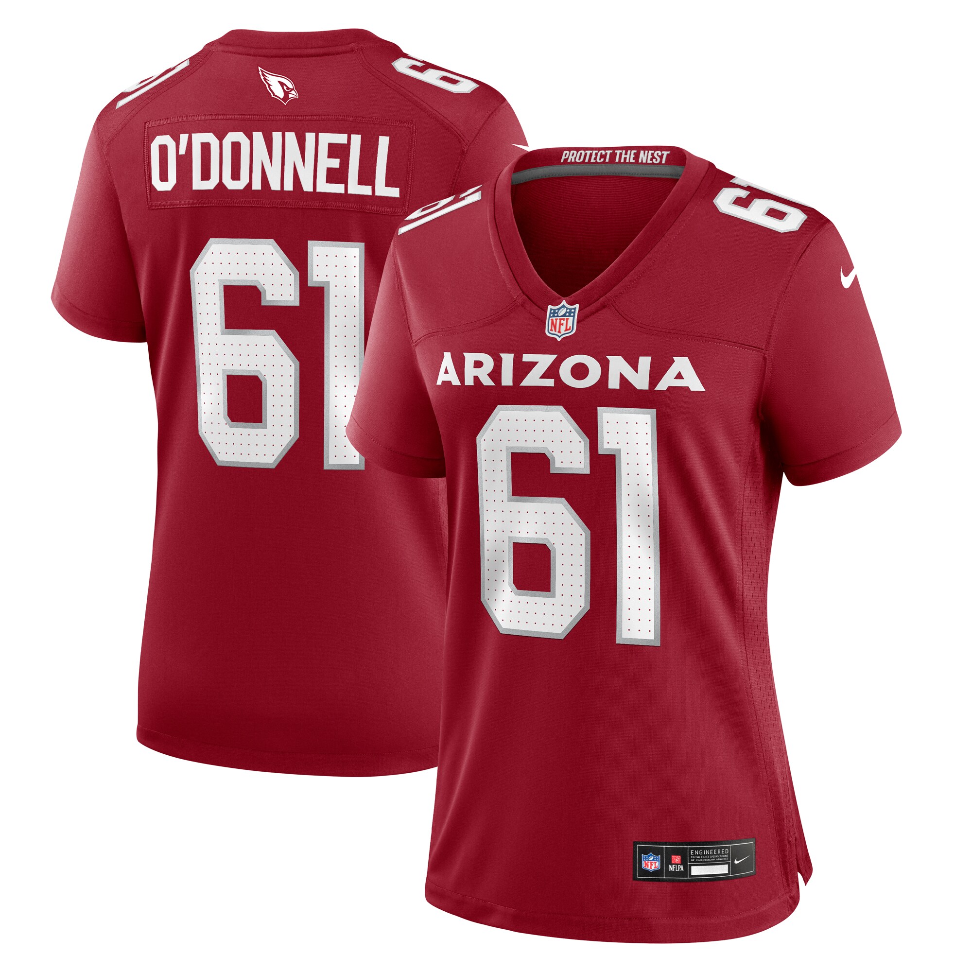 Carter O'Donnell Arizona Cardinals Nike Women's Team Game Jersey -  Cardinal
