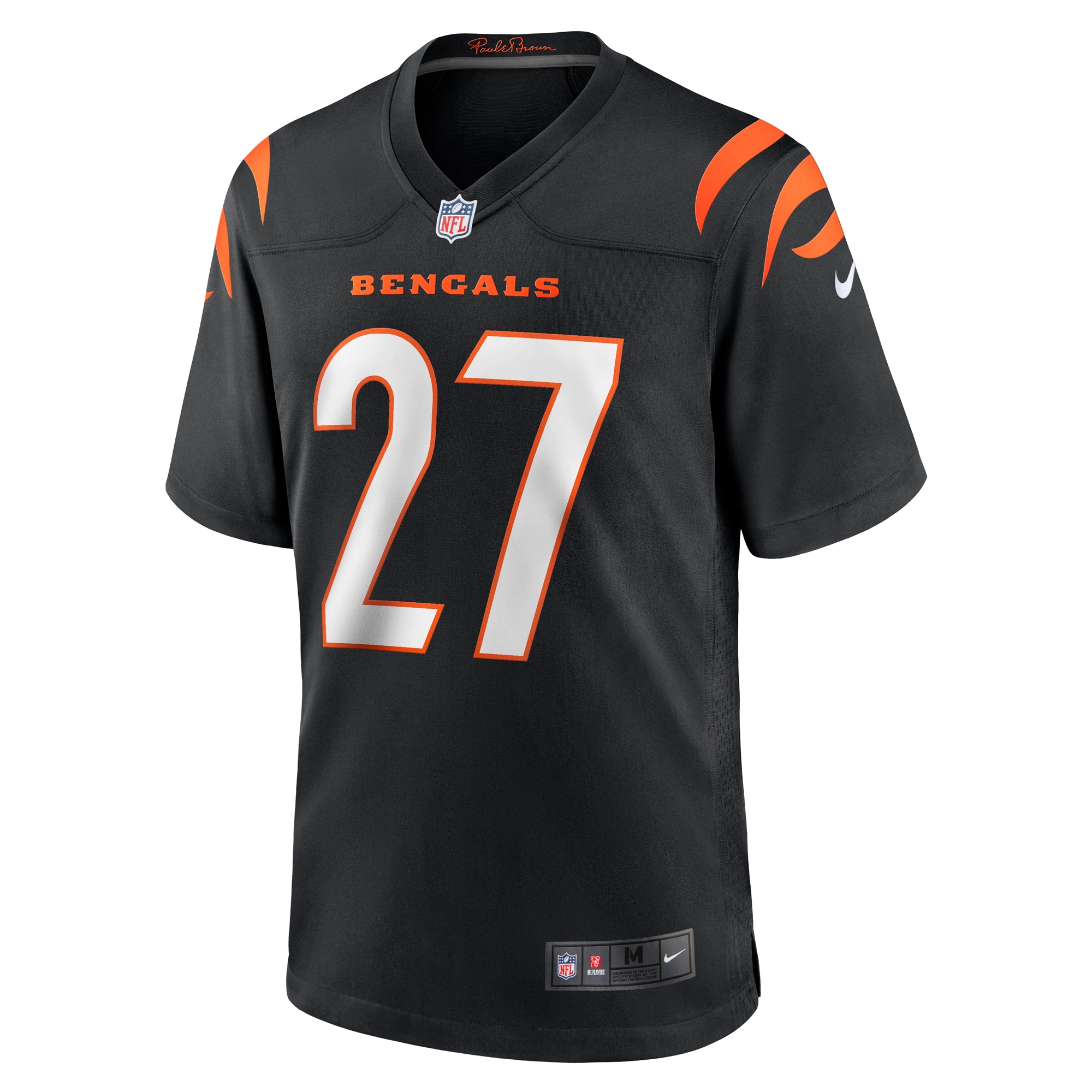 Jordans Battle Cincinnati Bengals Nike Team Game Jersey -  Black