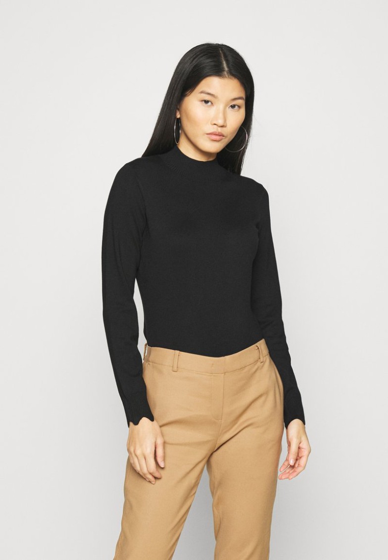 Outlet Anna Field SCALLOP DETAIL JUMPER – Jersey De Punto – Black, Mujer L