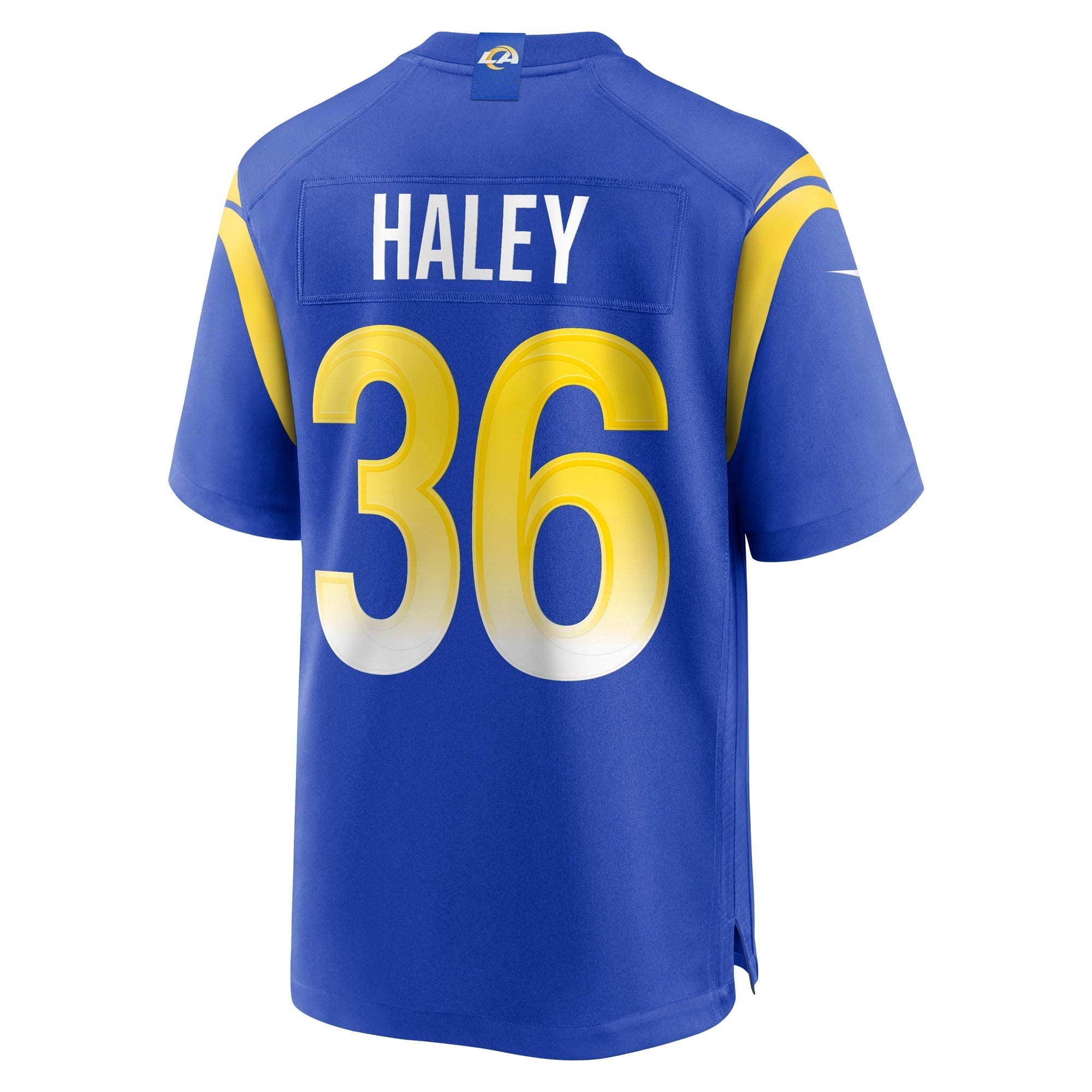 Men's Nike Grant Haley Royal Los Angeles Rams Game Player Jersey