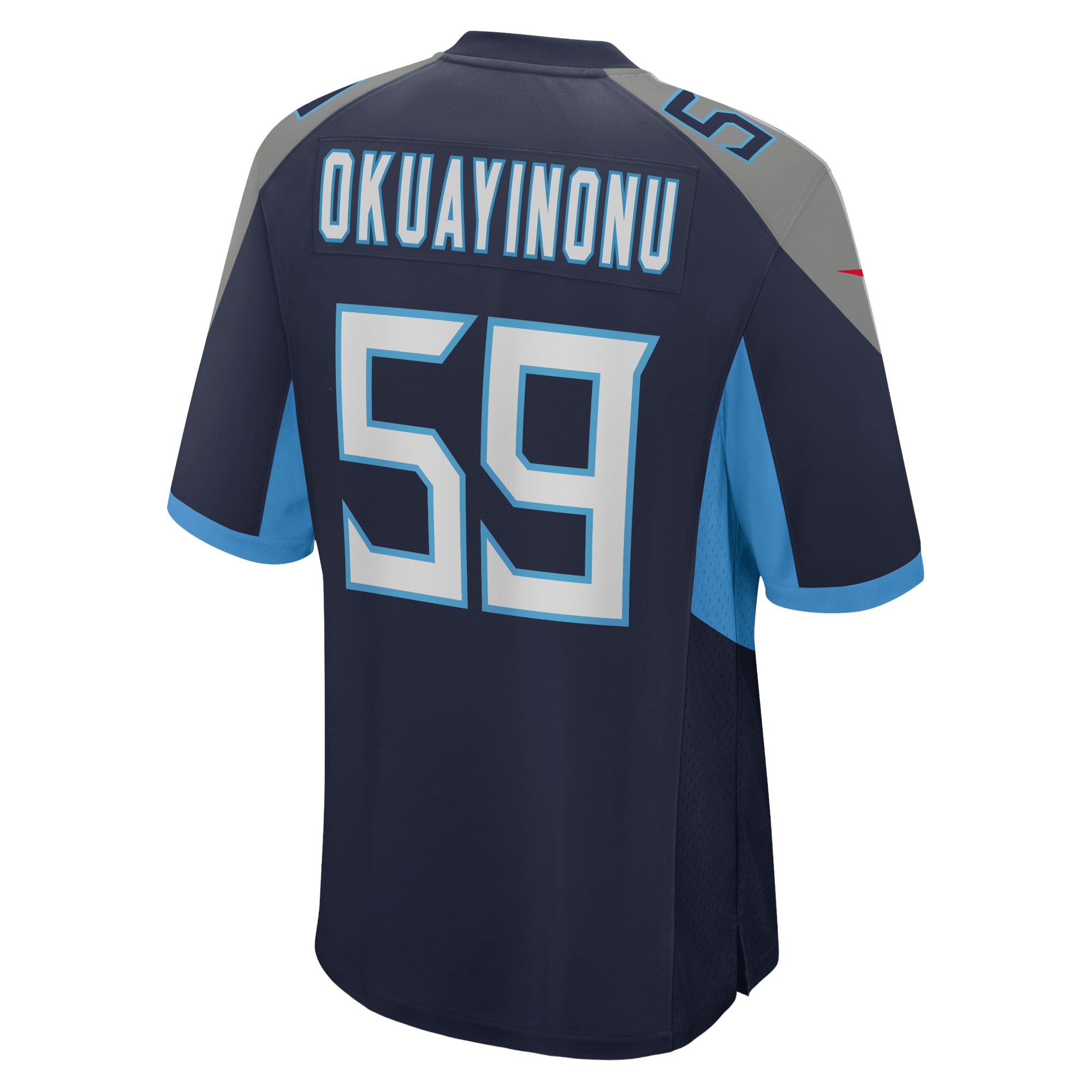 Sam Okuayinonu Tennessee Titans Nike Home Game Player Jersey - Navy