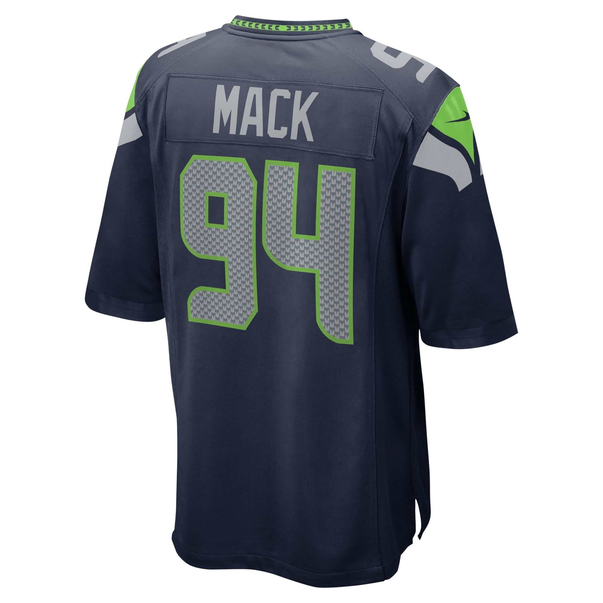 Men's Nike Isaiah Mack College Navy Seattle Seahawks Home Game Player Jersey