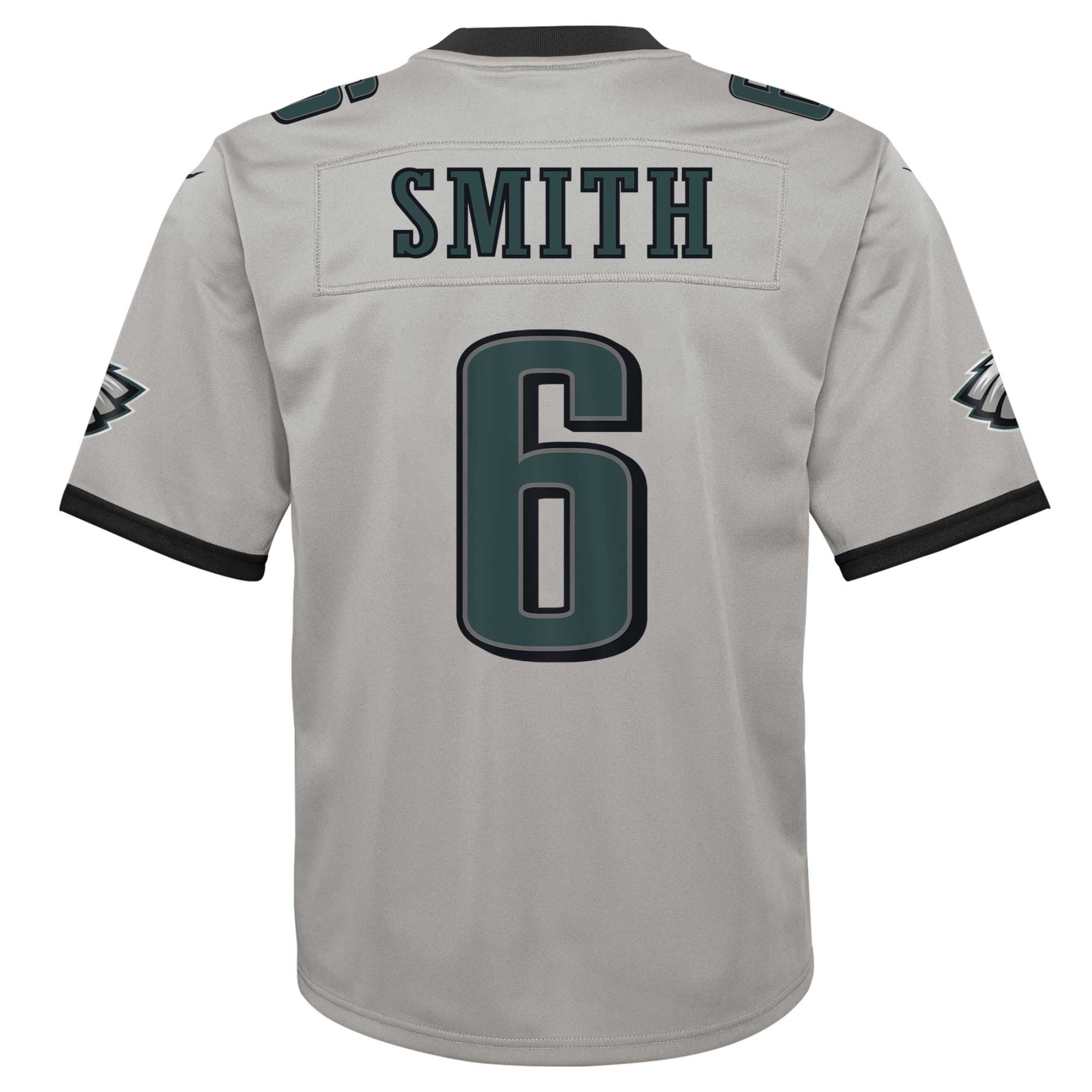 Youth Nike DeVonta Smith Silver Philadelphia Eagles Inverted Game Jersey