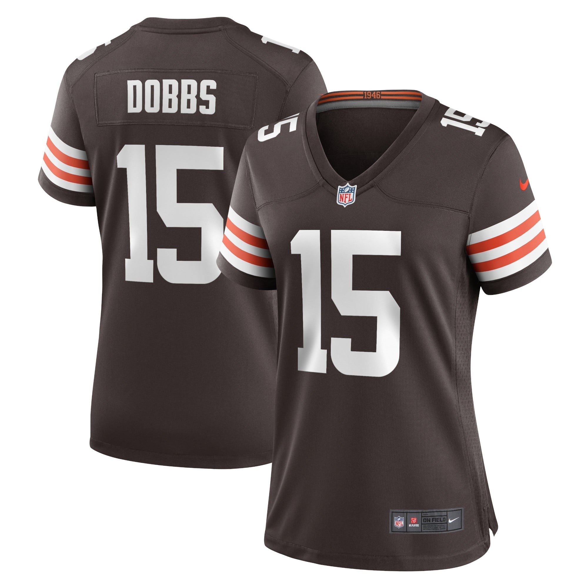 Women's Nike Joshua Dobbs Brown Cleveland Browns Game Jersey