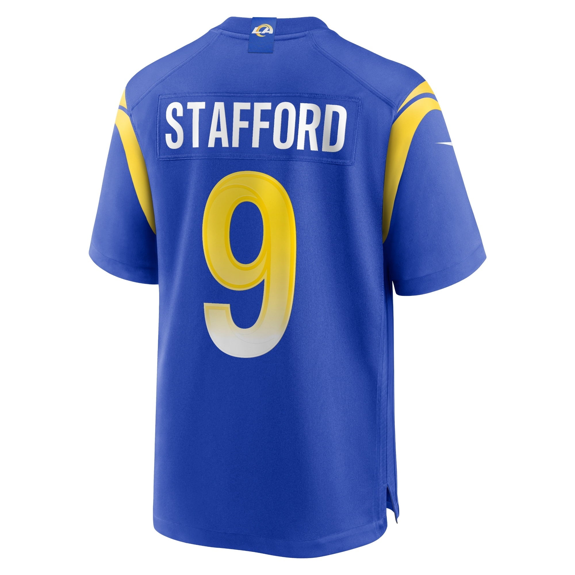 Men's Nike Matthew Stafford Royal Los Angeles Rams Super Bowl LVI Game Patch Jersey