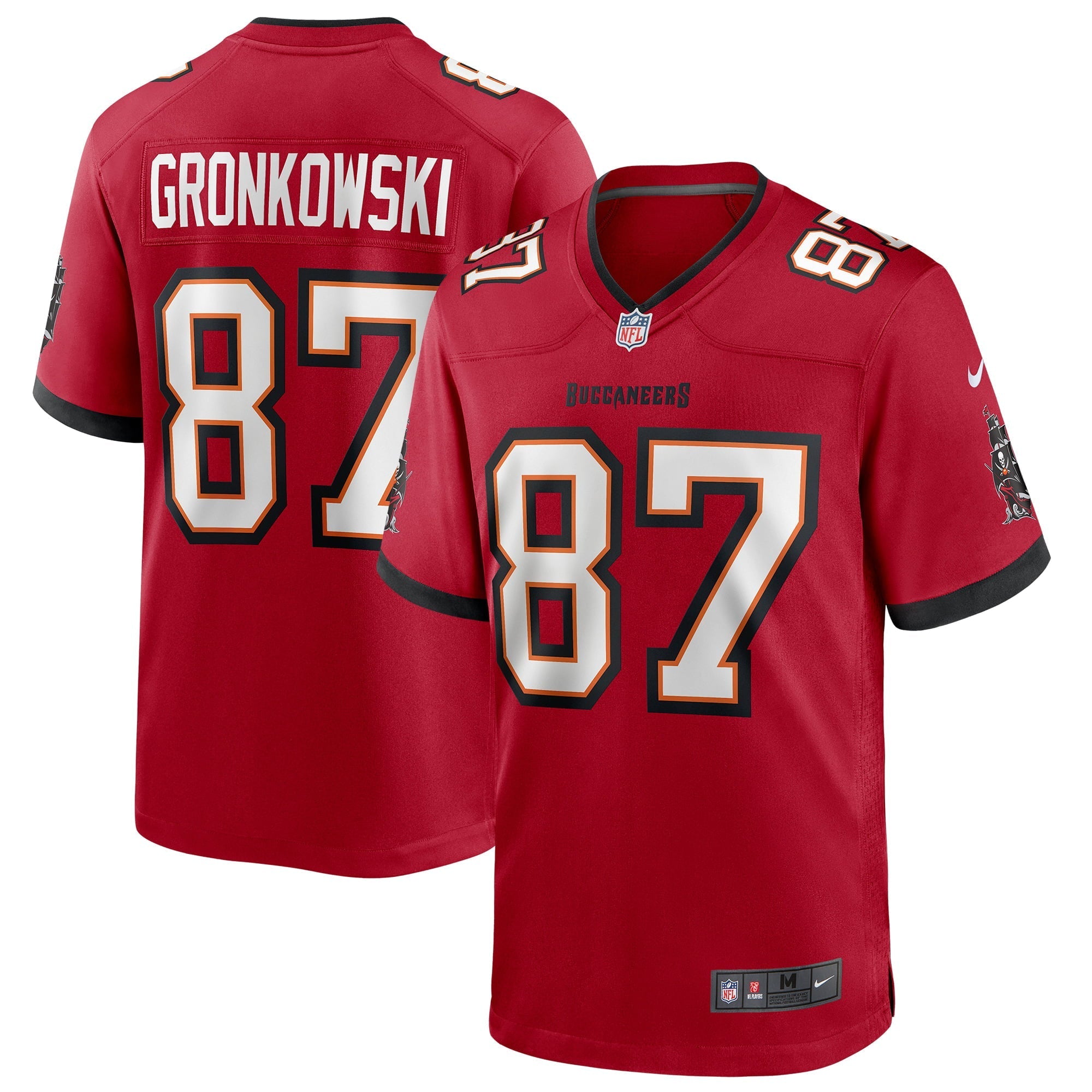 Men's Nike Rob Gronkowski Red Tampa Bay Buccaneers Game Jersey