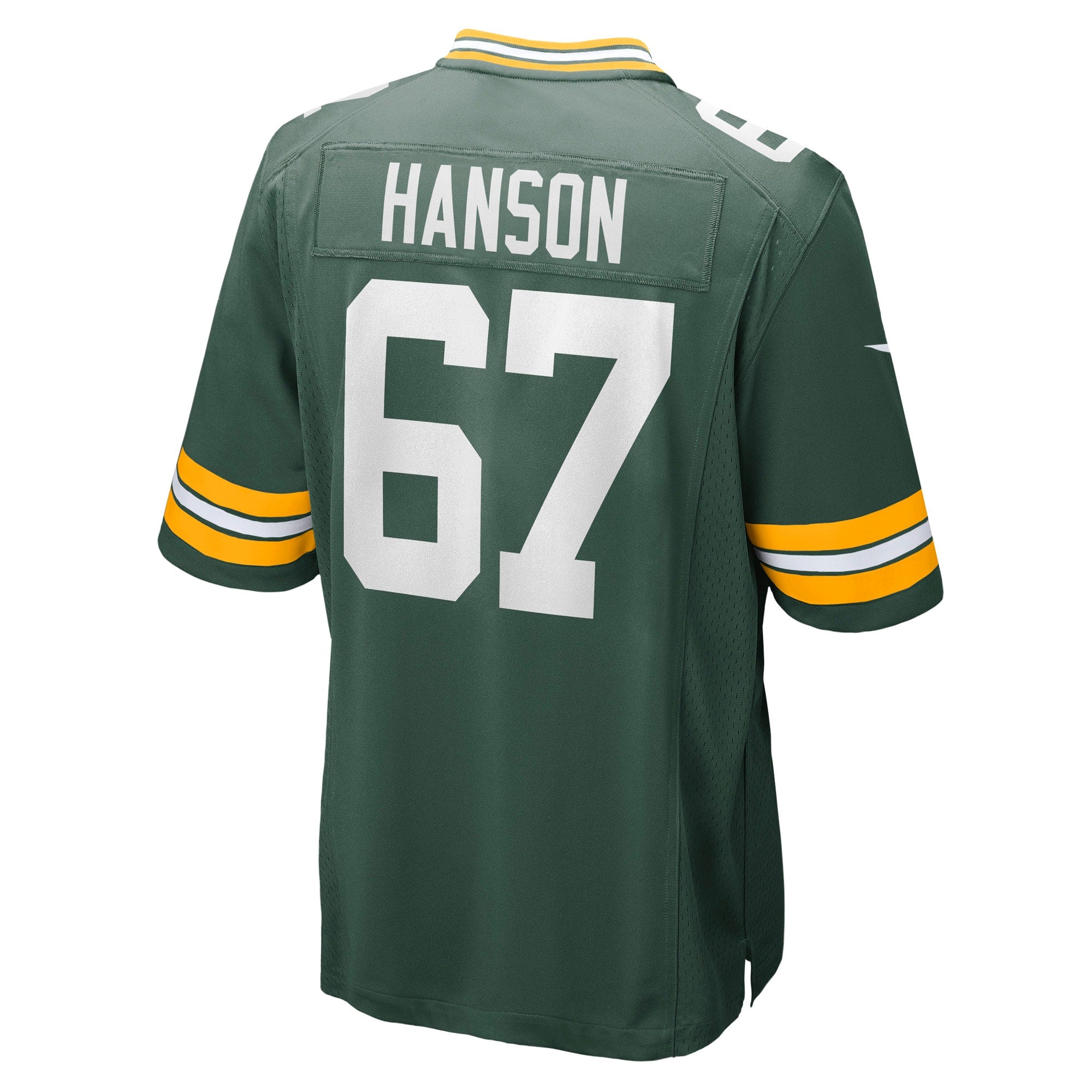 Men's Nike Jake Hanson Green Green Bay Packers Game Jersey