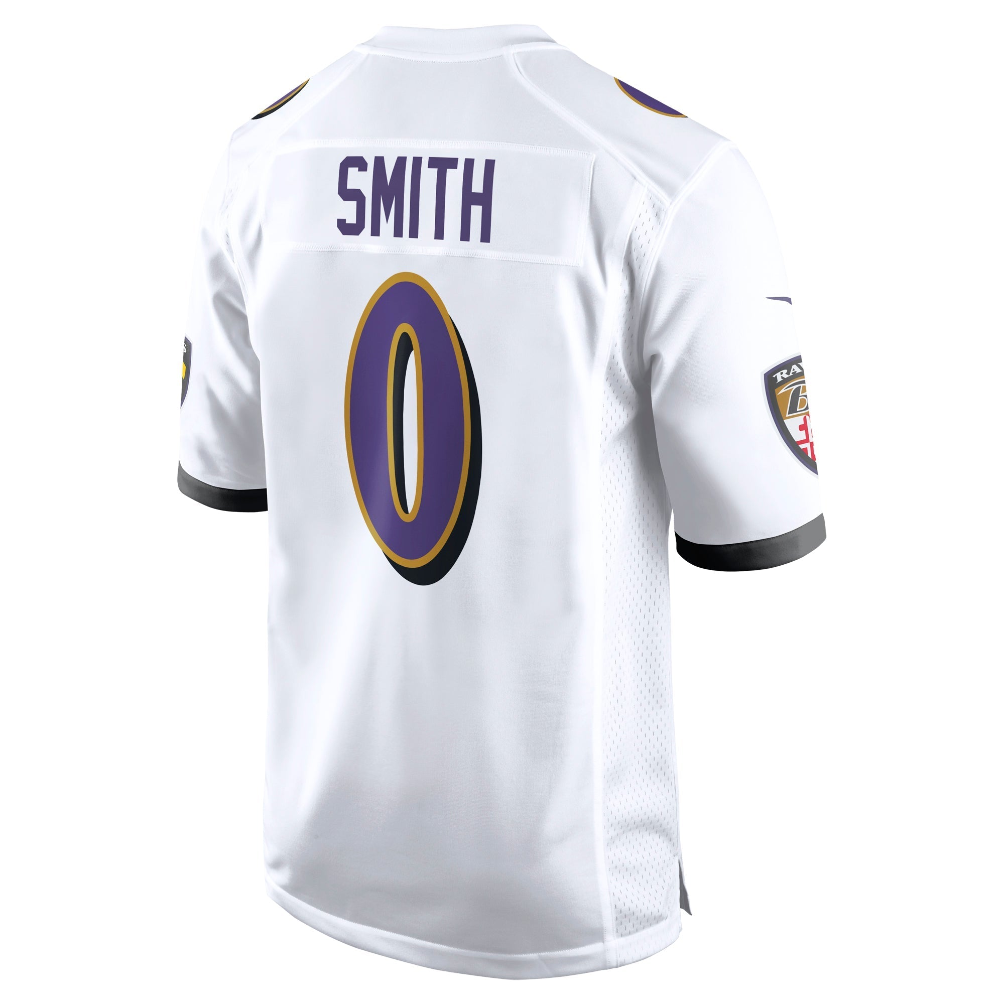 Men's Nike Roquan Smith White Baltimore Ravens  Game Jersey