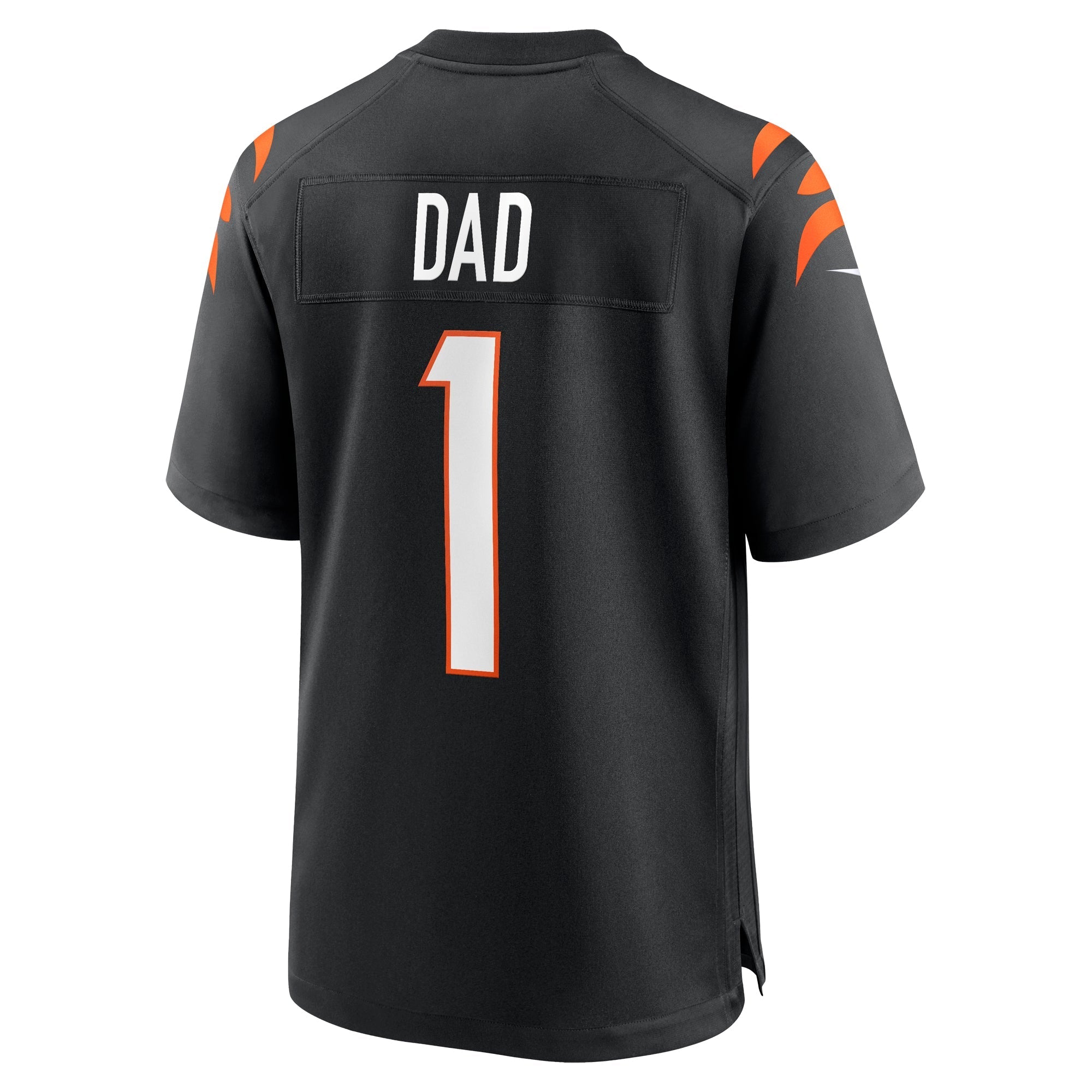 Men's Nike Number 1 Dad Black Cincinnati Bengals Game Jersey
