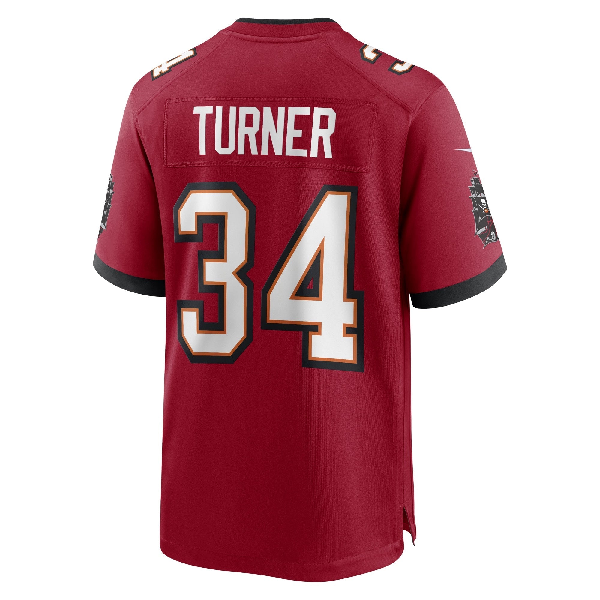 Men's Nike Nolan Turner Red Tampa Bay Buccaneers Game Player Jersey