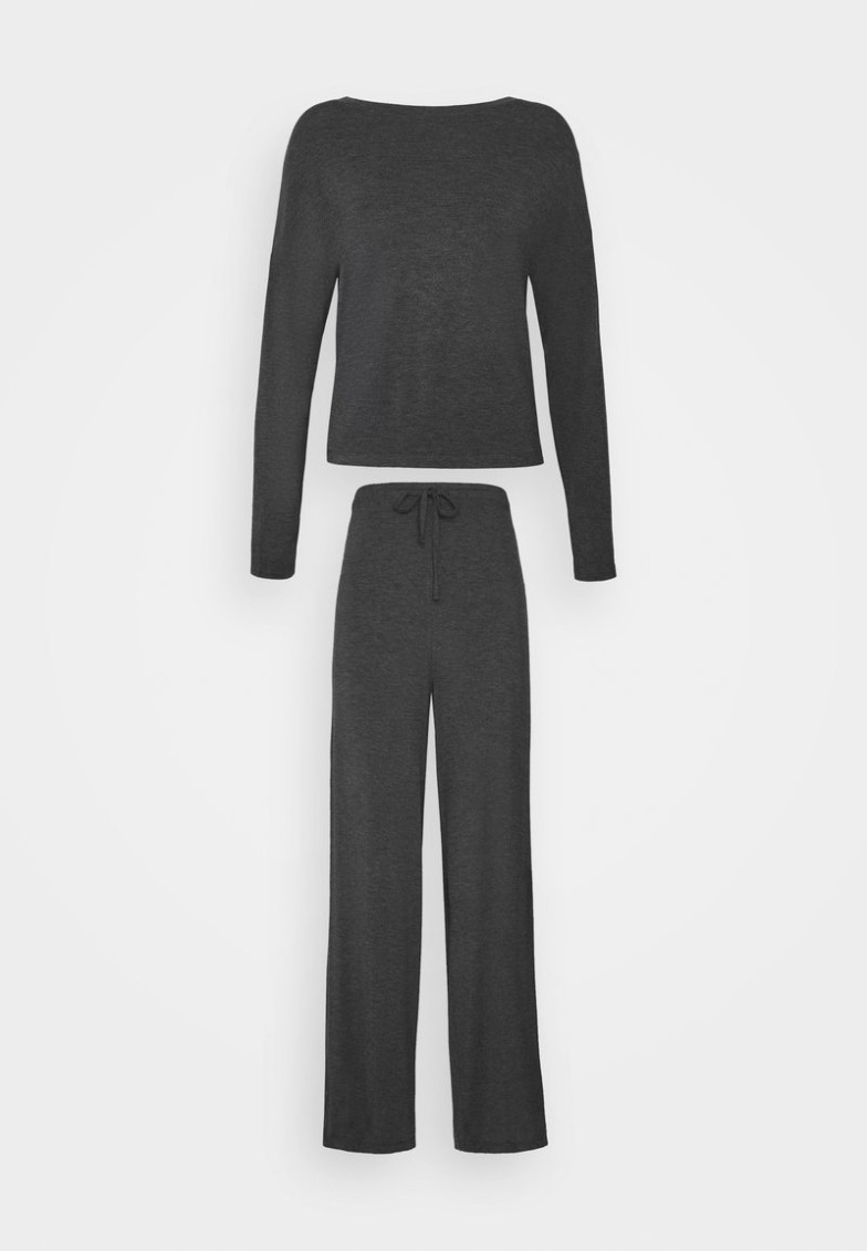 Discount Anna Field JERSEY WIDE LEG PJ SET – Pijama – Dark Grey, Mujer 3XL