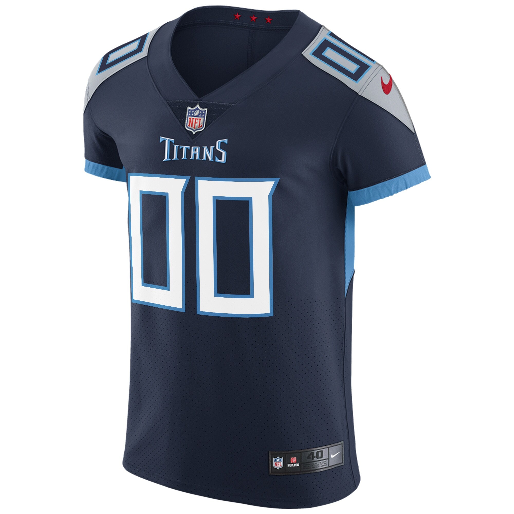 Tennessee Titans Nike Vapor Untouchable Custom Elite Jersey - Navy