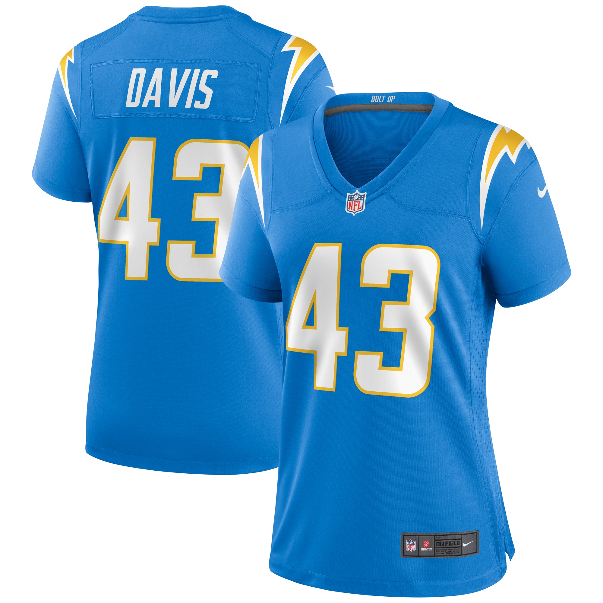 Michael Davis Los Angeles Chargers Nike Women's Game Jersey - Powder Blue