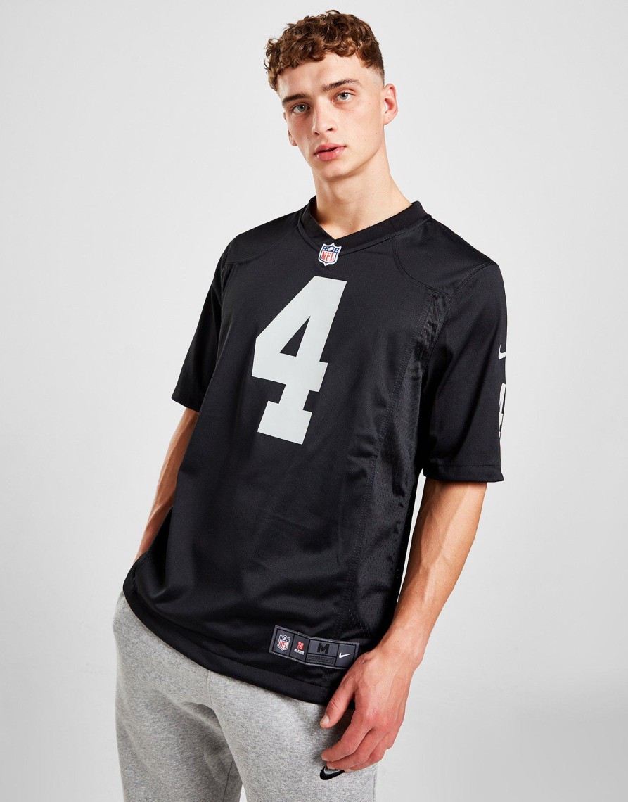 Discount Nike NFL Las Vegas Raiders Carr #4 Home Game Jersey Sort S