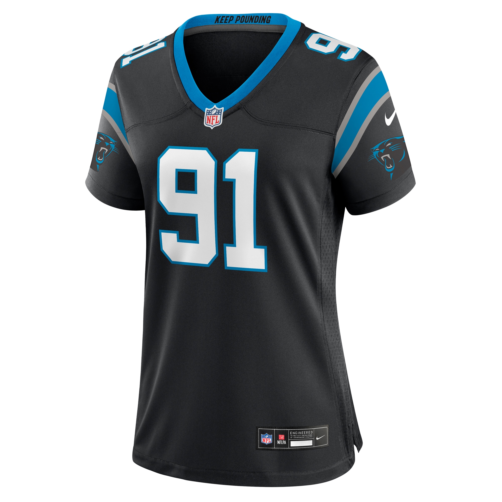 Nick Thurman Carolina Panthers Nike Women's Team Game Jersey -  Black