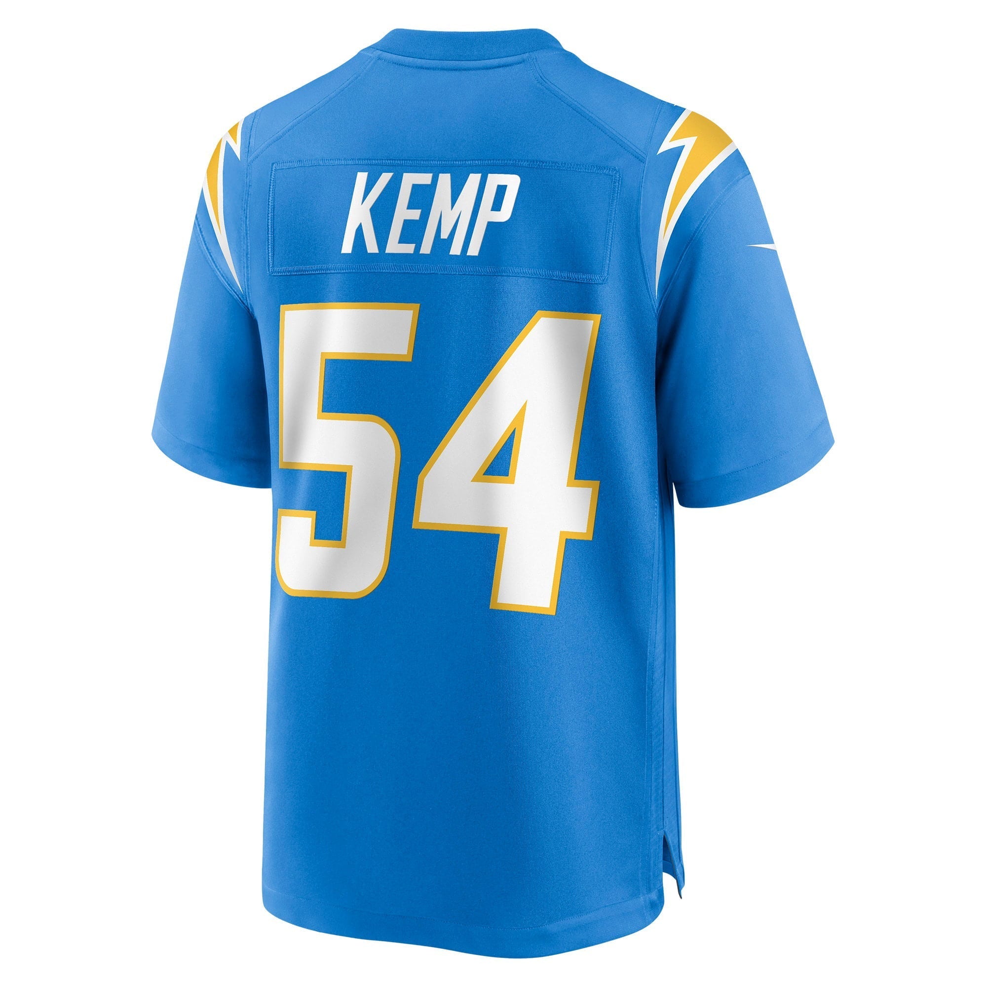 Men's Nike Carlo Kemp Powder Blue Los Angeles Chargers Game Player Jersey