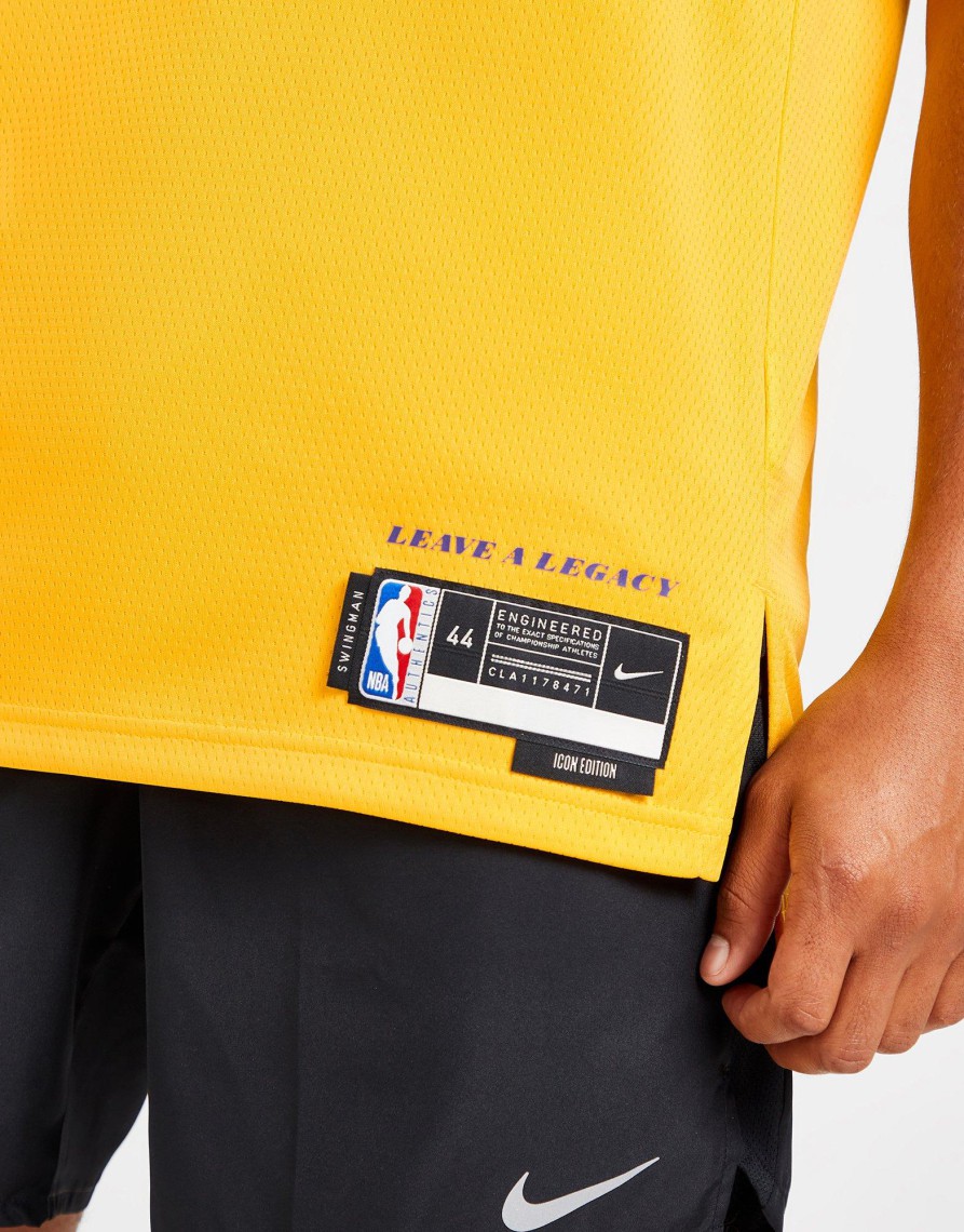 Outlet Nike NBA Los Angeles Lakers James #6 Swingman Jersey Gul XS