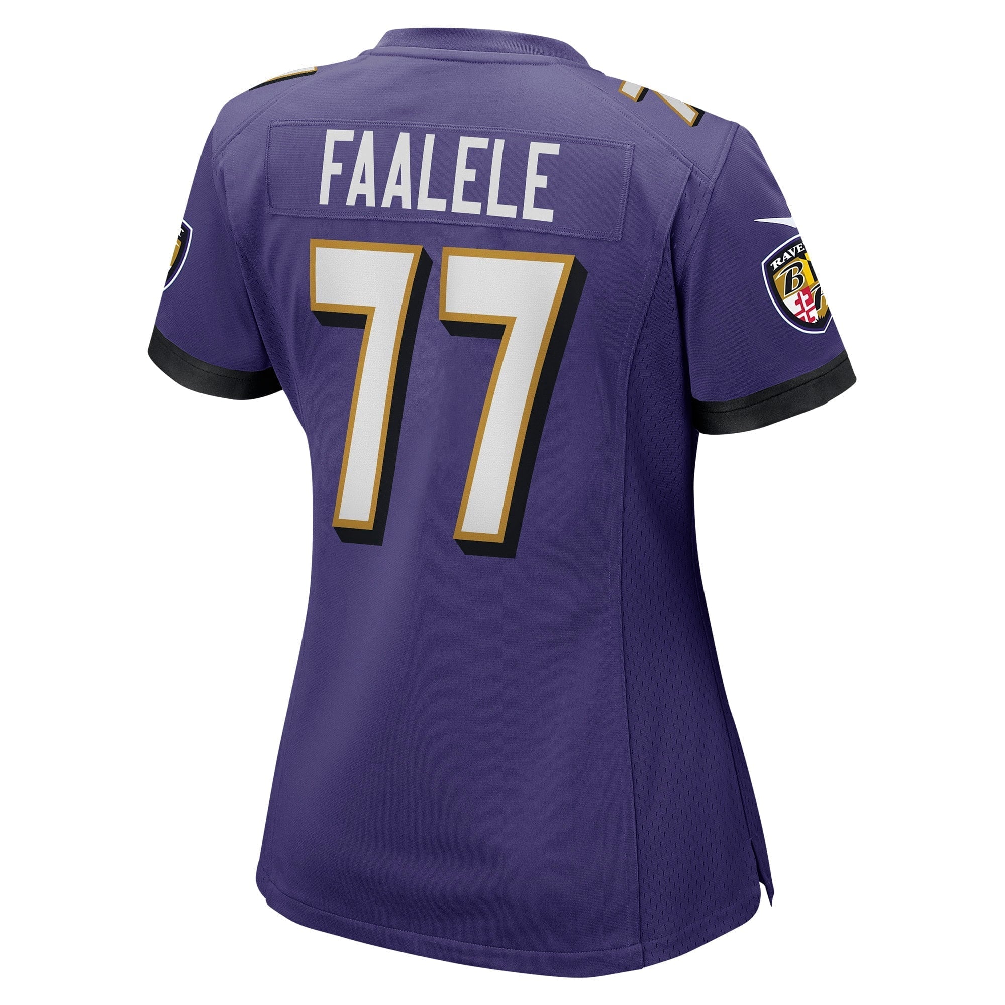 Women's Nike Daniel Faalele Purple Baltimore Ravens Player Game Jersey