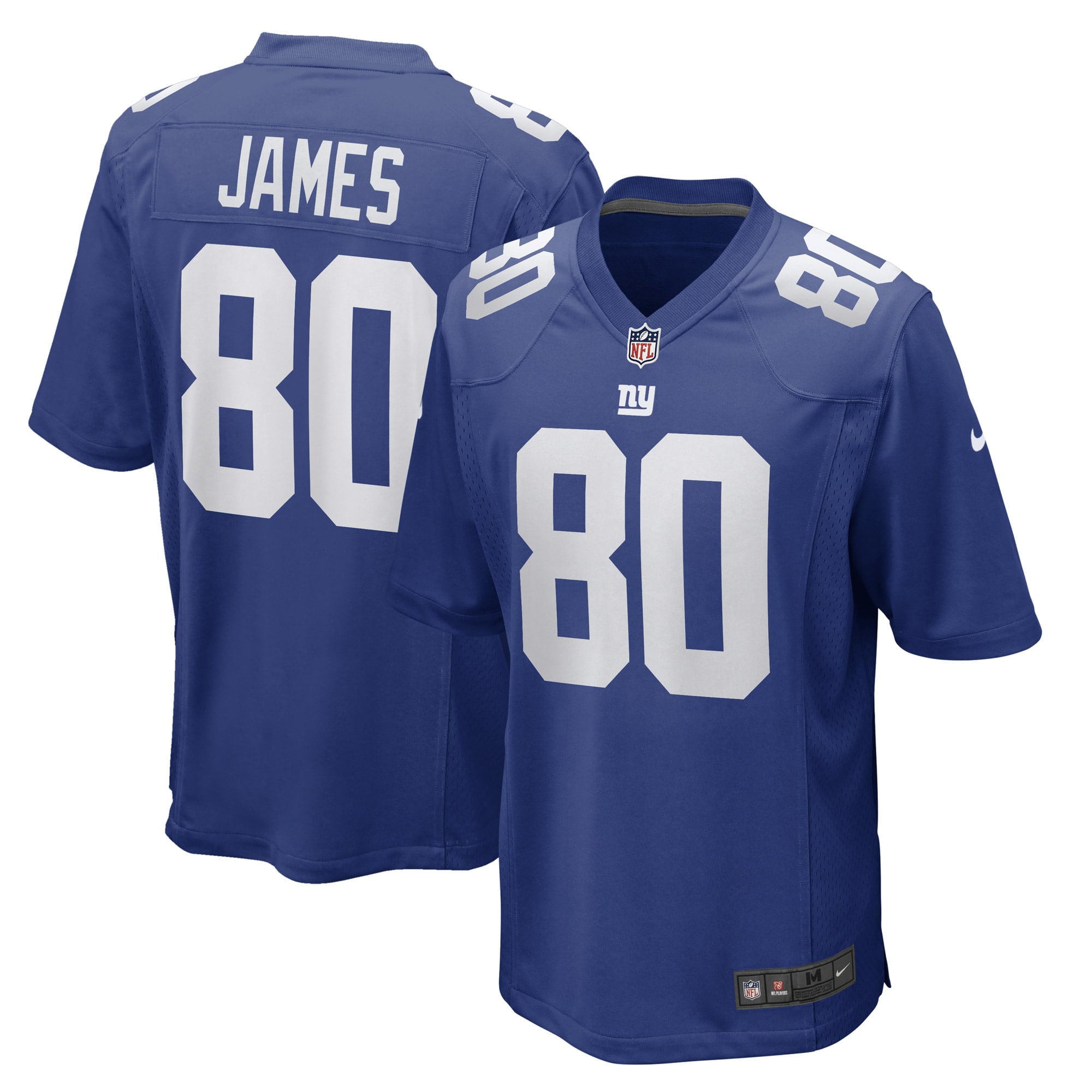 Men's Nike Richie James Royal New York Giants Game Player Jersey