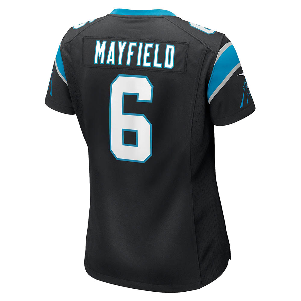 Women's Carolina Panthers Baker Mayfield Home Player Game Jersey Black