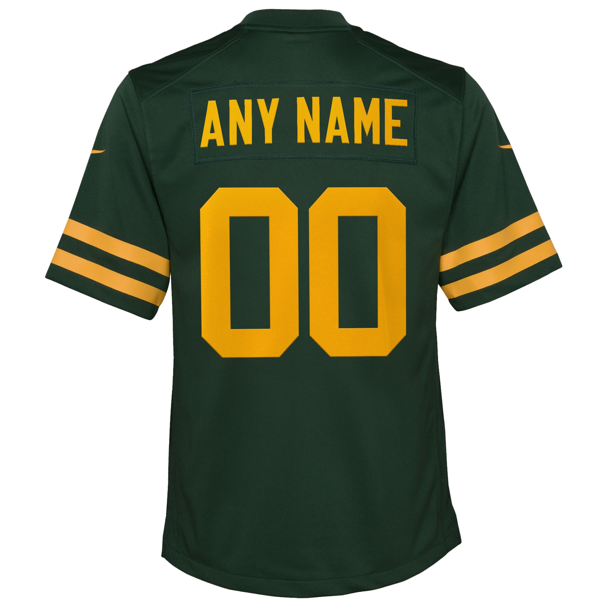 Green Bay Packers Nike Youth Alternate Custom Jersey - Green